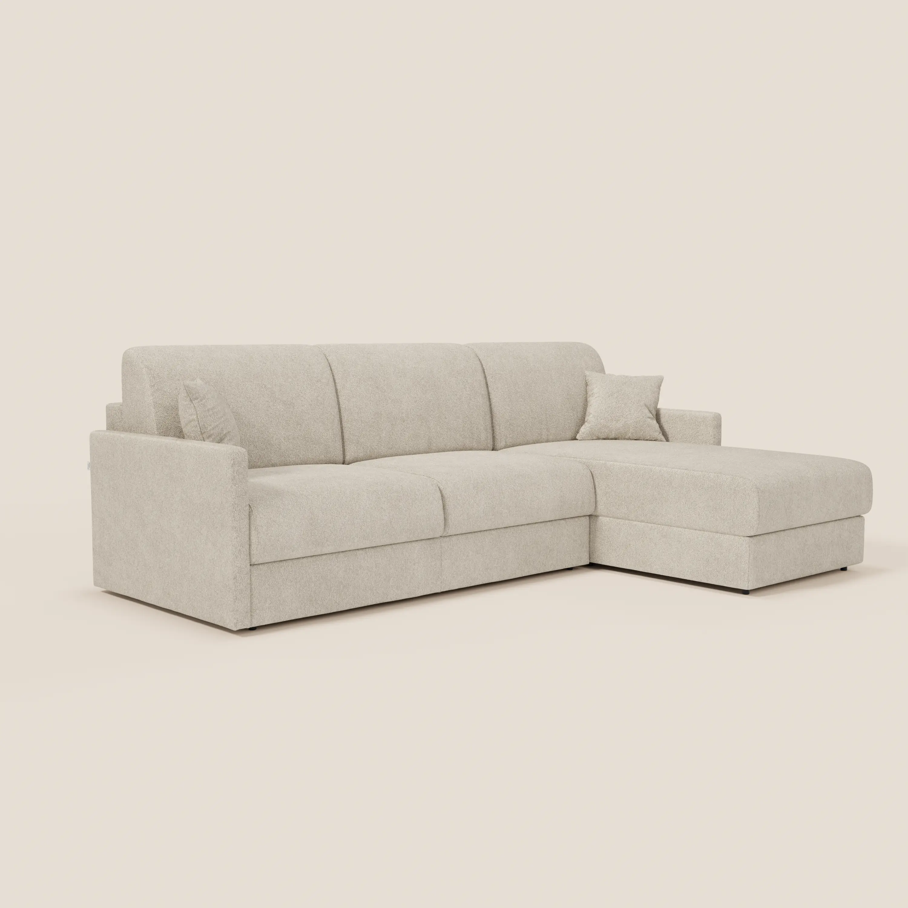Tommy Canapé convertible avec méridienne coffre - design minimaliste et déhoussable en tissu détachable effet coton T33 - Image 117