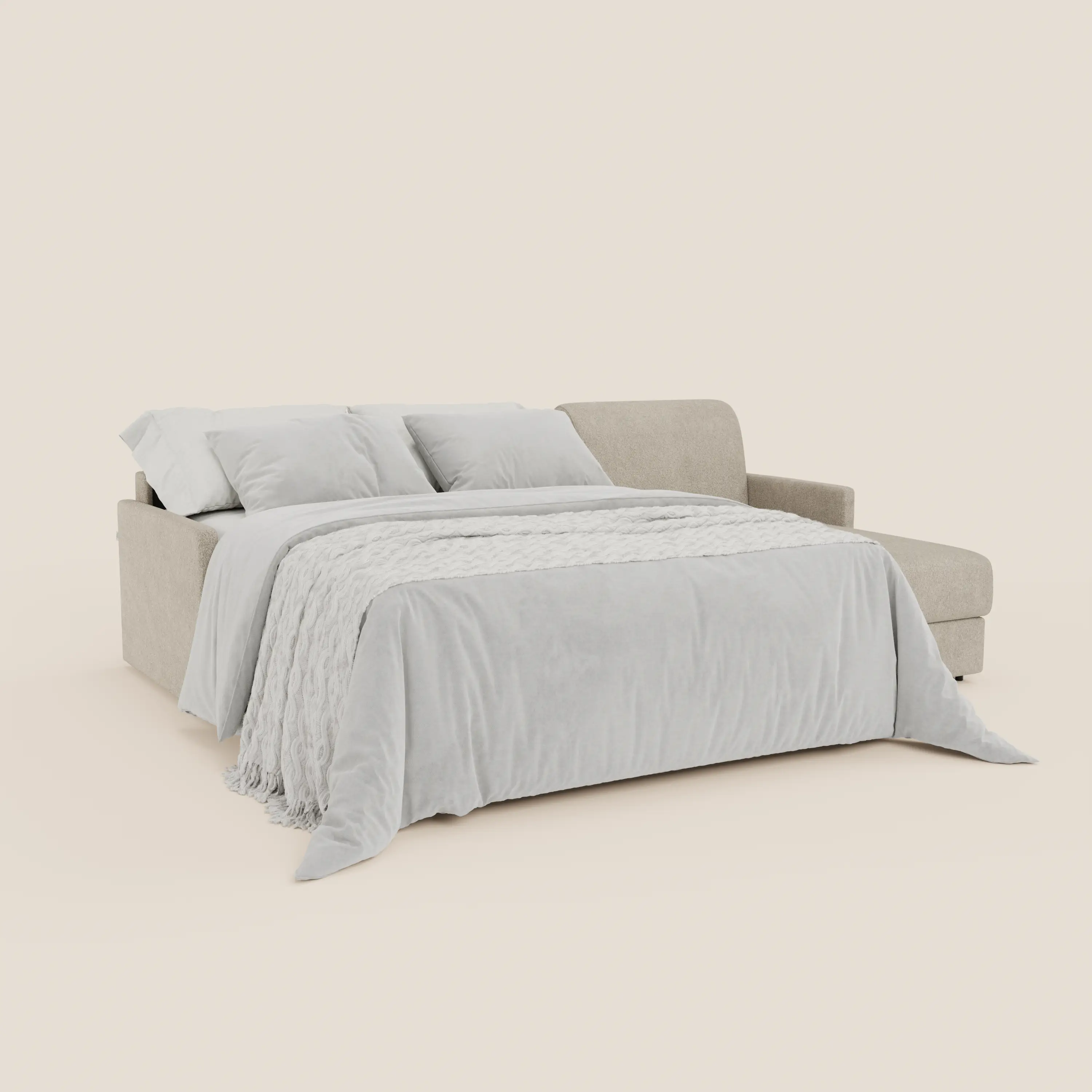 Tommy Canapé convertible avec méridienne coffre - design minimaliste et déhoussable en tissu détachable effet coton T33 - Image 119