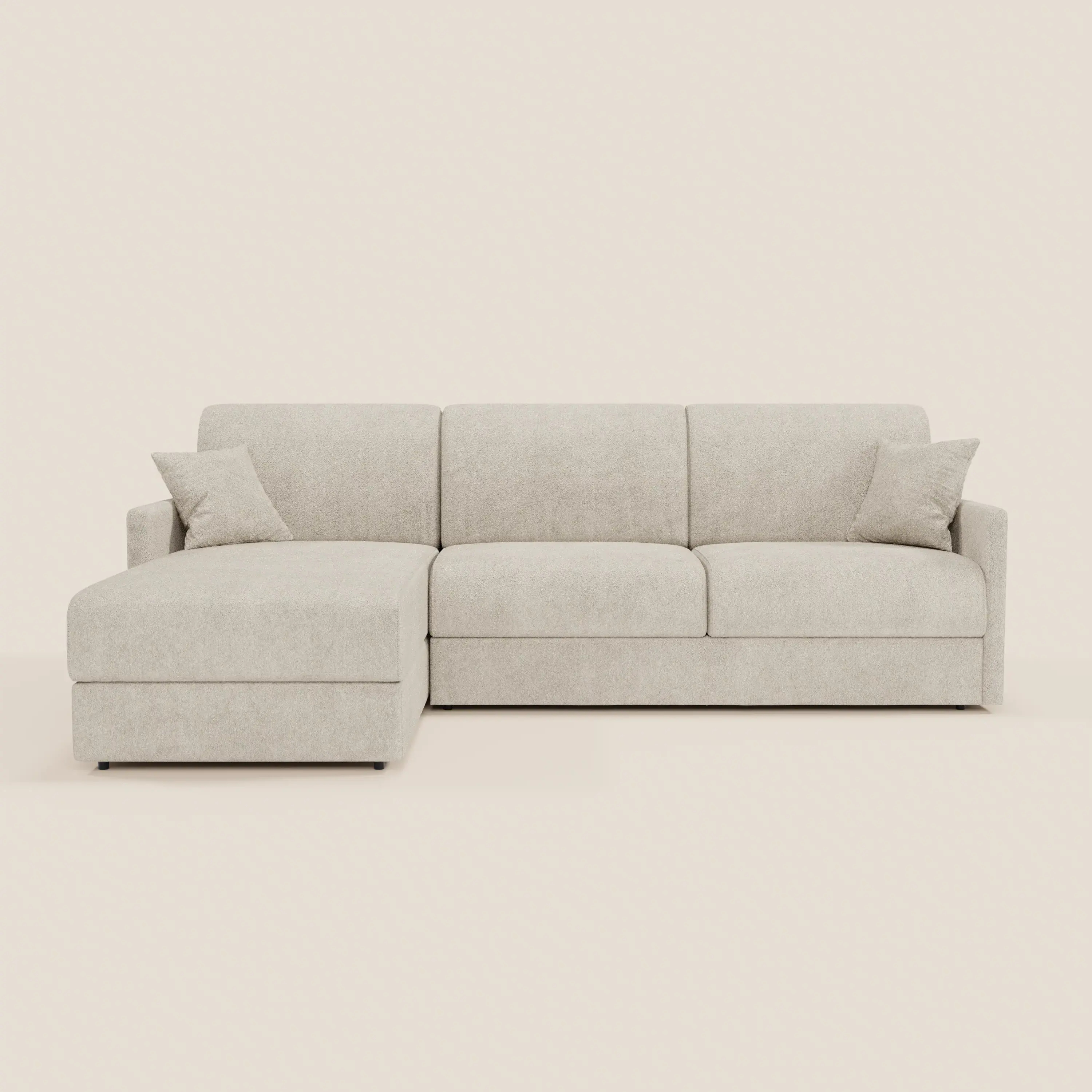 Tommy Canapé convertible avec méridienne coffre - design minimaliste et déhoussable en tissu détachable effet coton T33 - Image 128