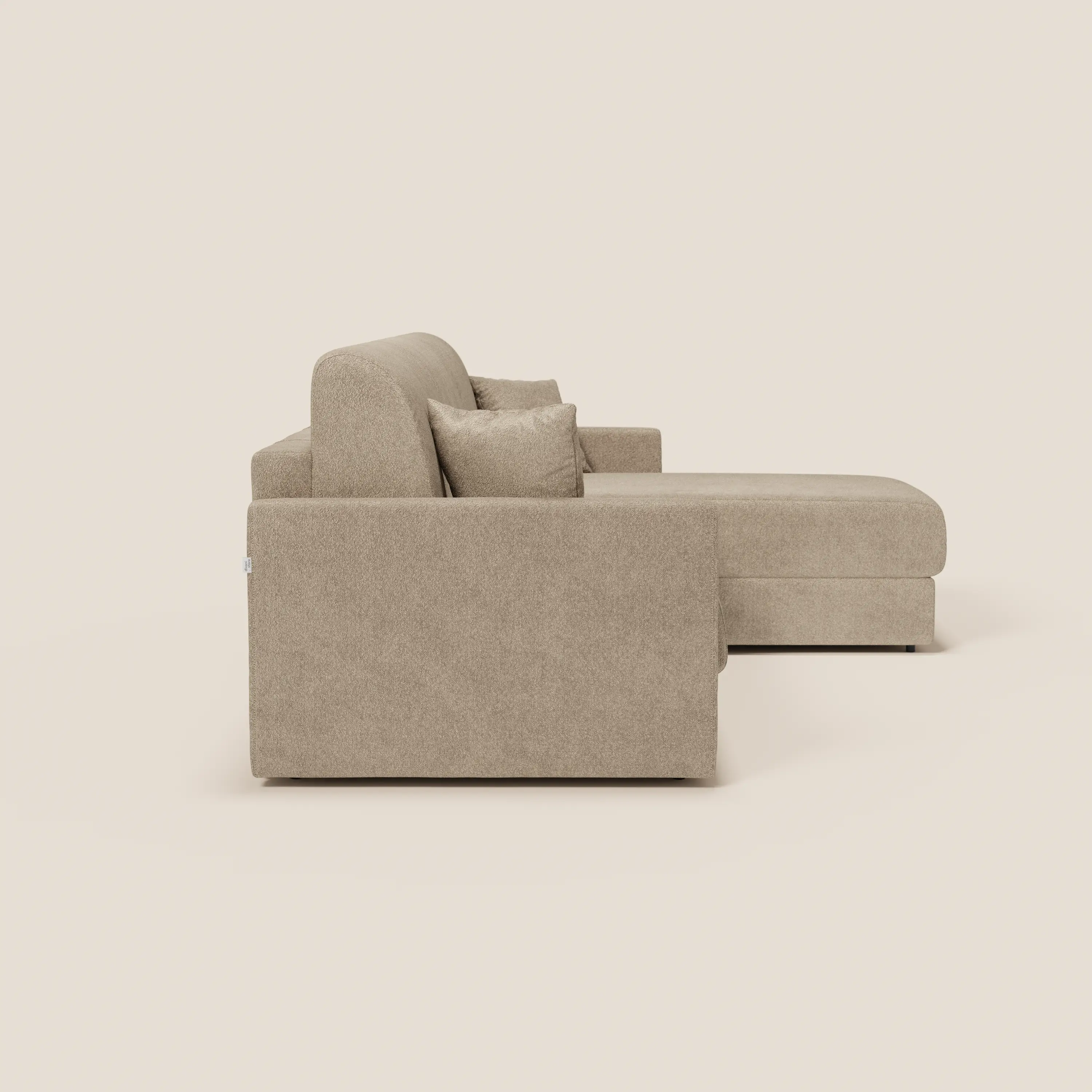 Tommy Canapé convertible avec méridienne coffre - design minimaliste et déhoussable en tissu détachable effet coton T33 - Image 13