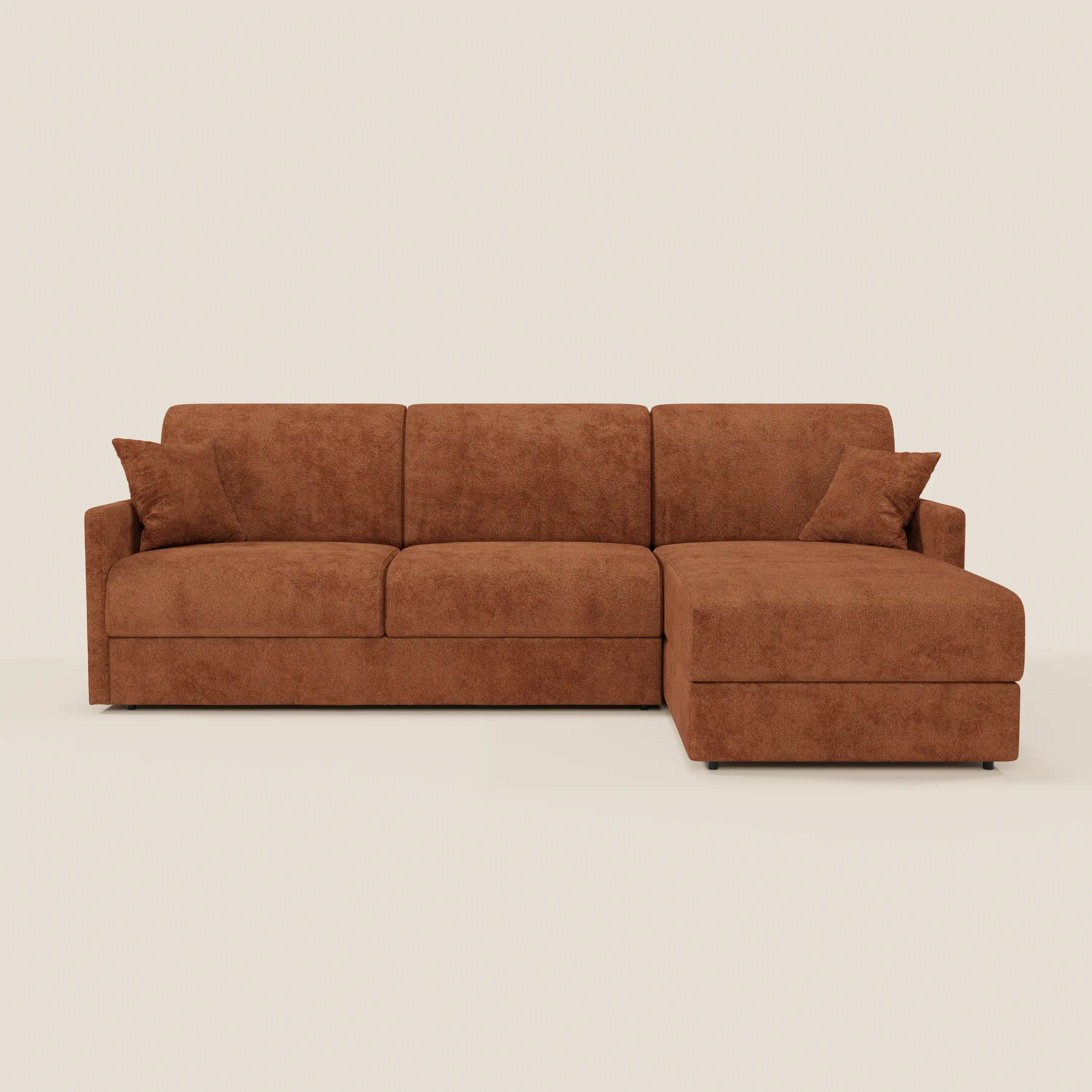 Tommy Canapé convertible avec méridienne coffre - design minimaliste et déhoussable en tissu détachable effet coton T33 - Image 131