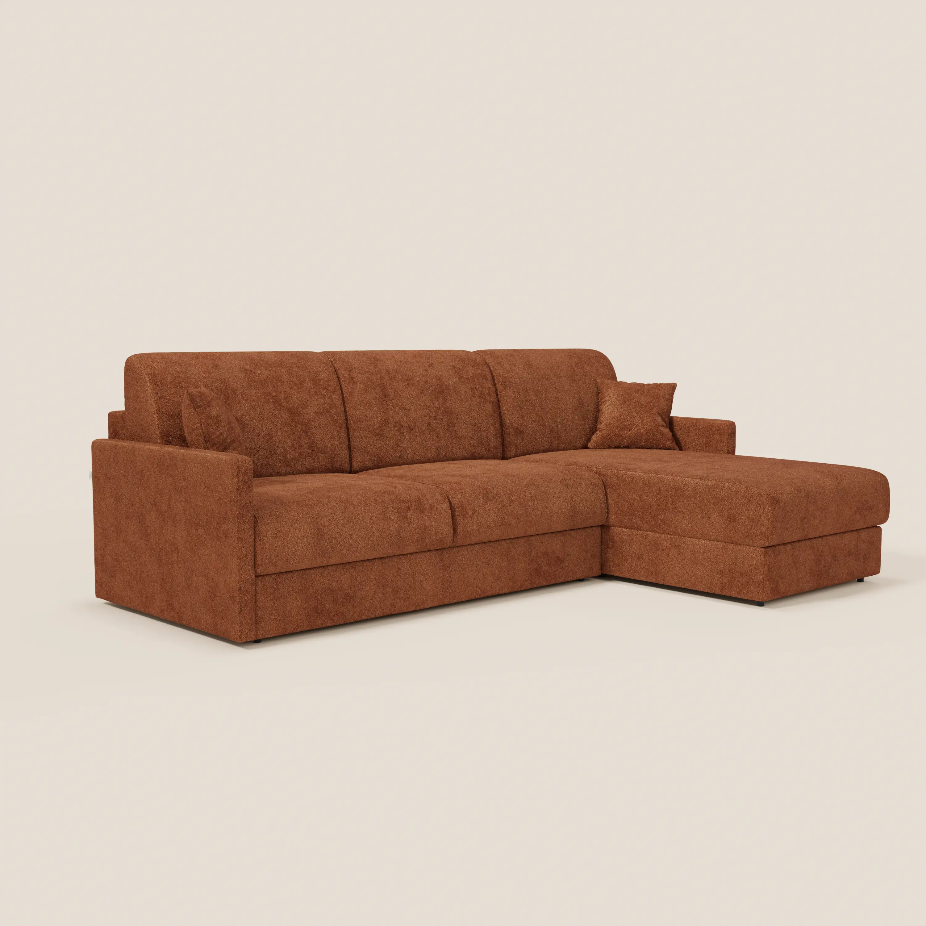 Tommy Canapé convertible avec méridienne coffre - design minimaliste et déhoussable en tissu détachable effet coton T33 - Image 133