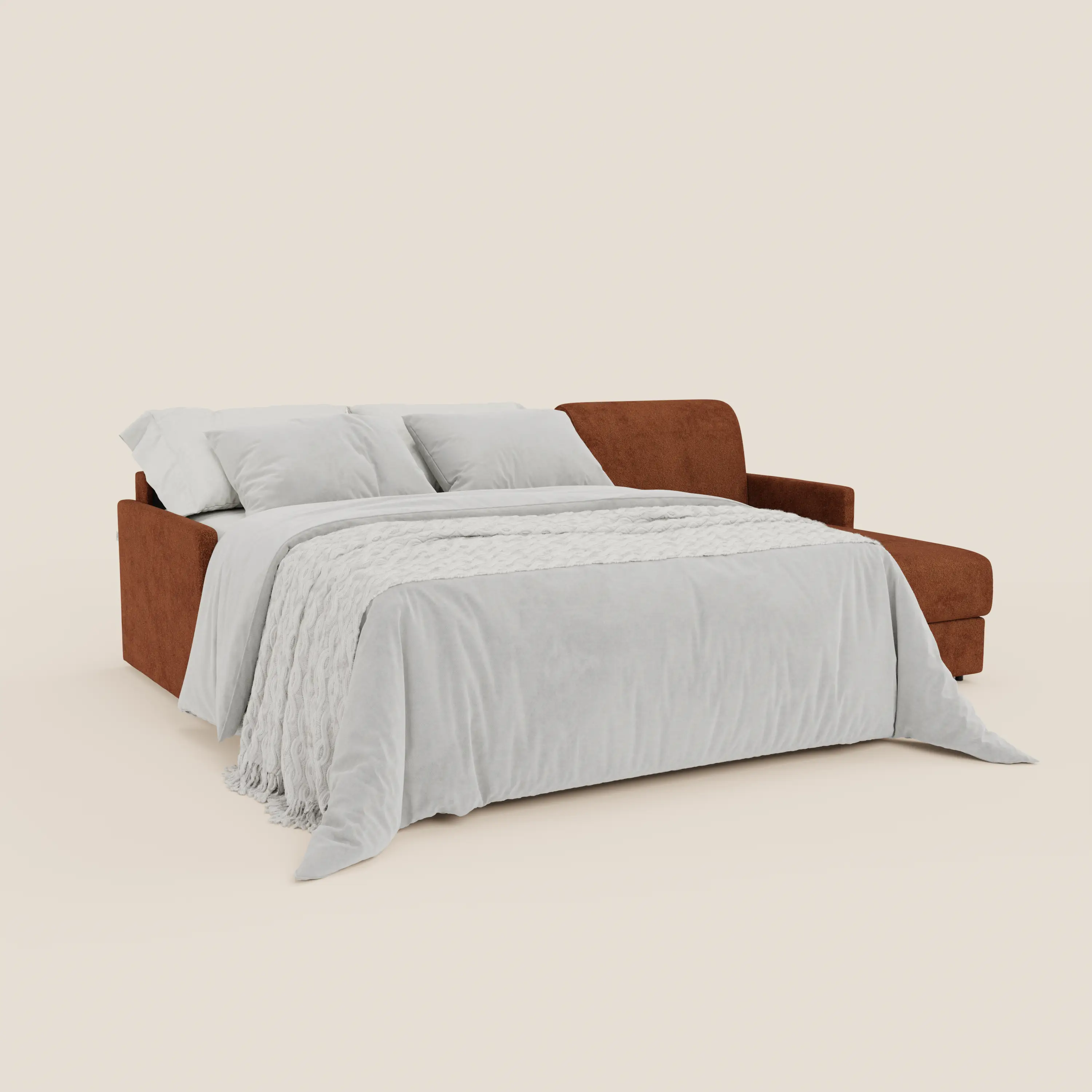 Tommy Canapé convertible avec méridienne coffre - design minimaliste et déhoussable en tissu détachable effet coton T33 - Image 135