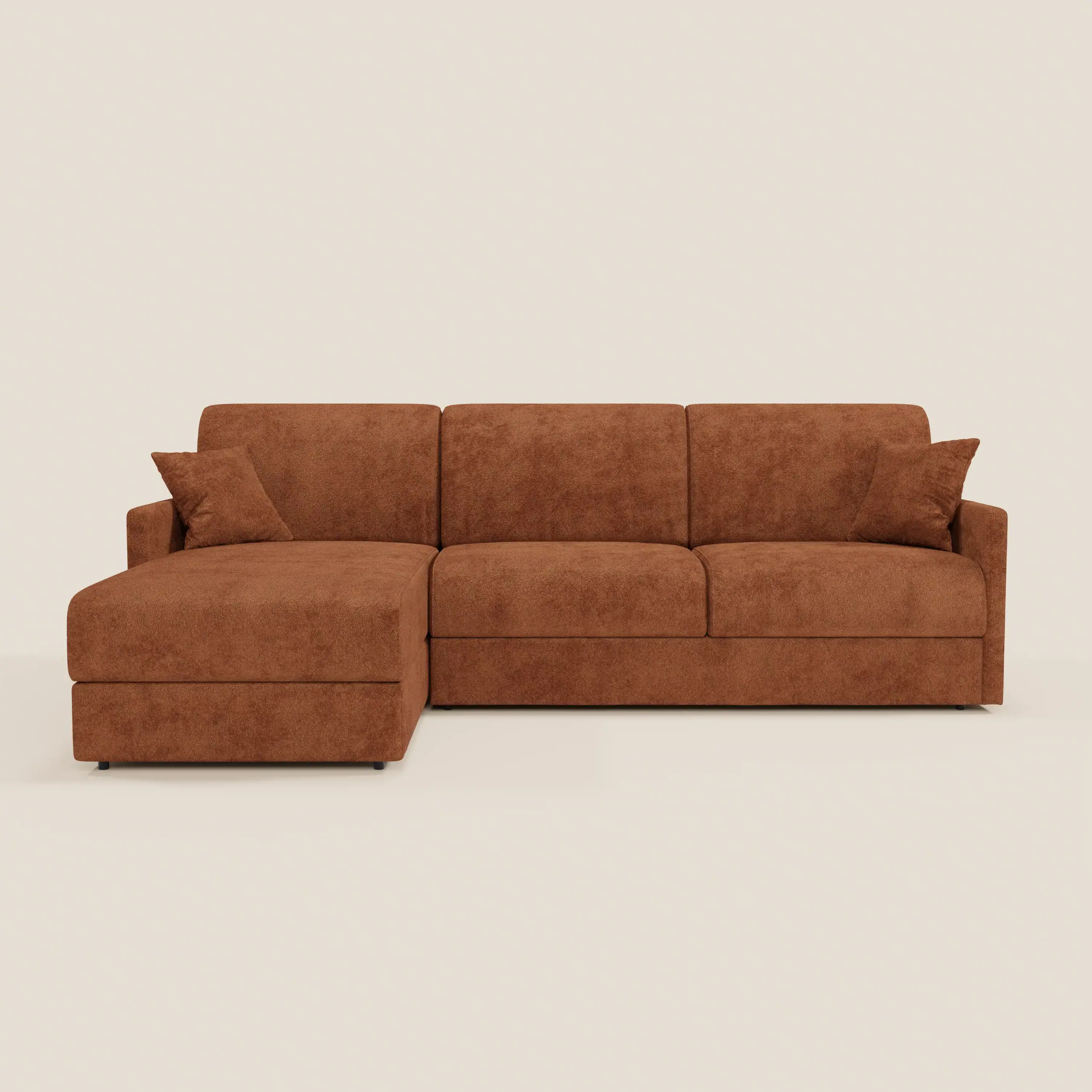 Tommy Canapé convertible avec méridienne coffre - design minimaliste et déhoussable en tissu détachable effet coton T33 - Image 144