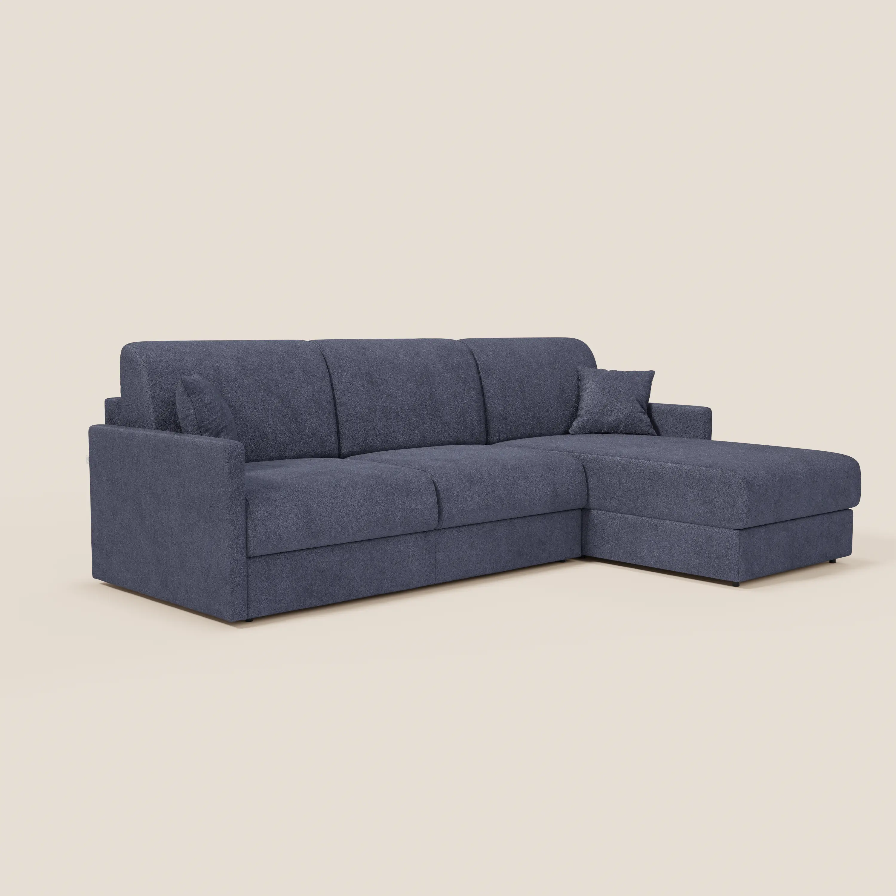 Tommy Canapé convertible avec méridienne coffre - design minimaliste et déhoussable en tissu détachable effet coton T33 - Image 149