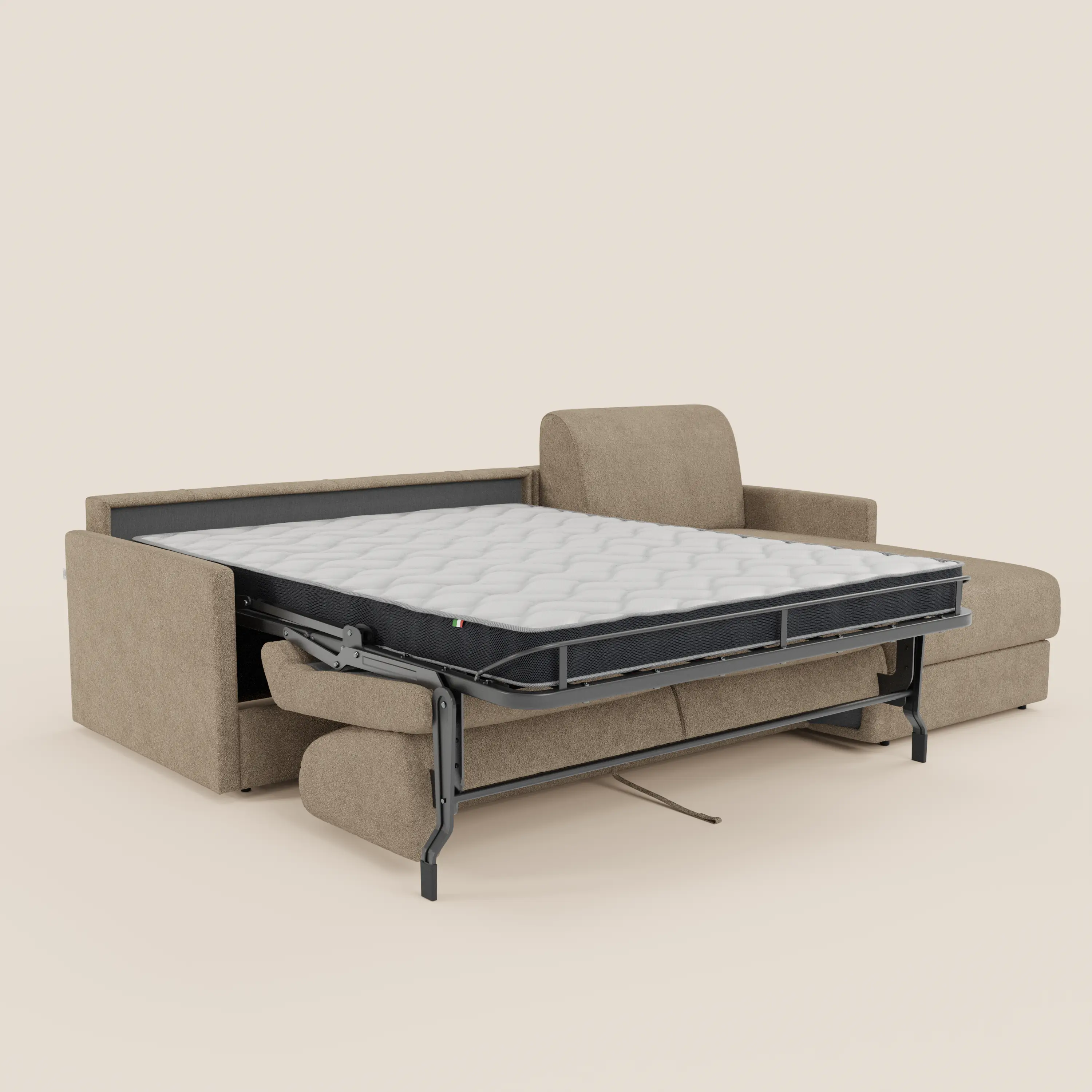 Tommy Canapé convertible avec méridienne coffre - design minimaliste et déhoussable en tissu détachable effet coton T33 - Image 15