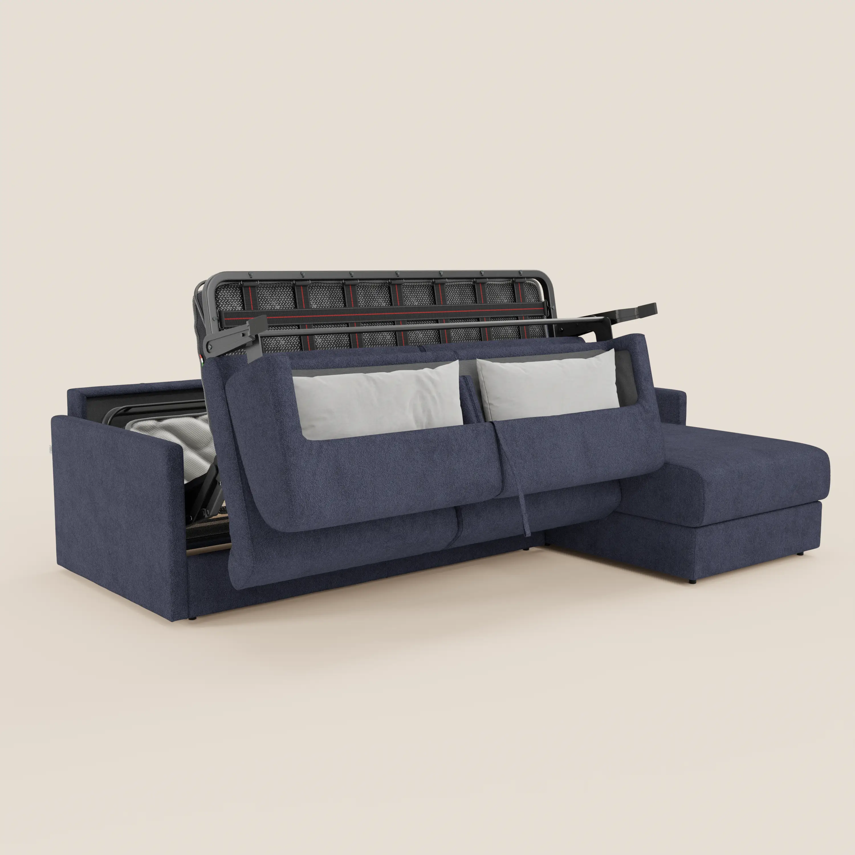 Tommy Canapé convertible avec méridienne coffre - design minimaliste et déhoussable en tissu détachable effet coton T33 - Image 150