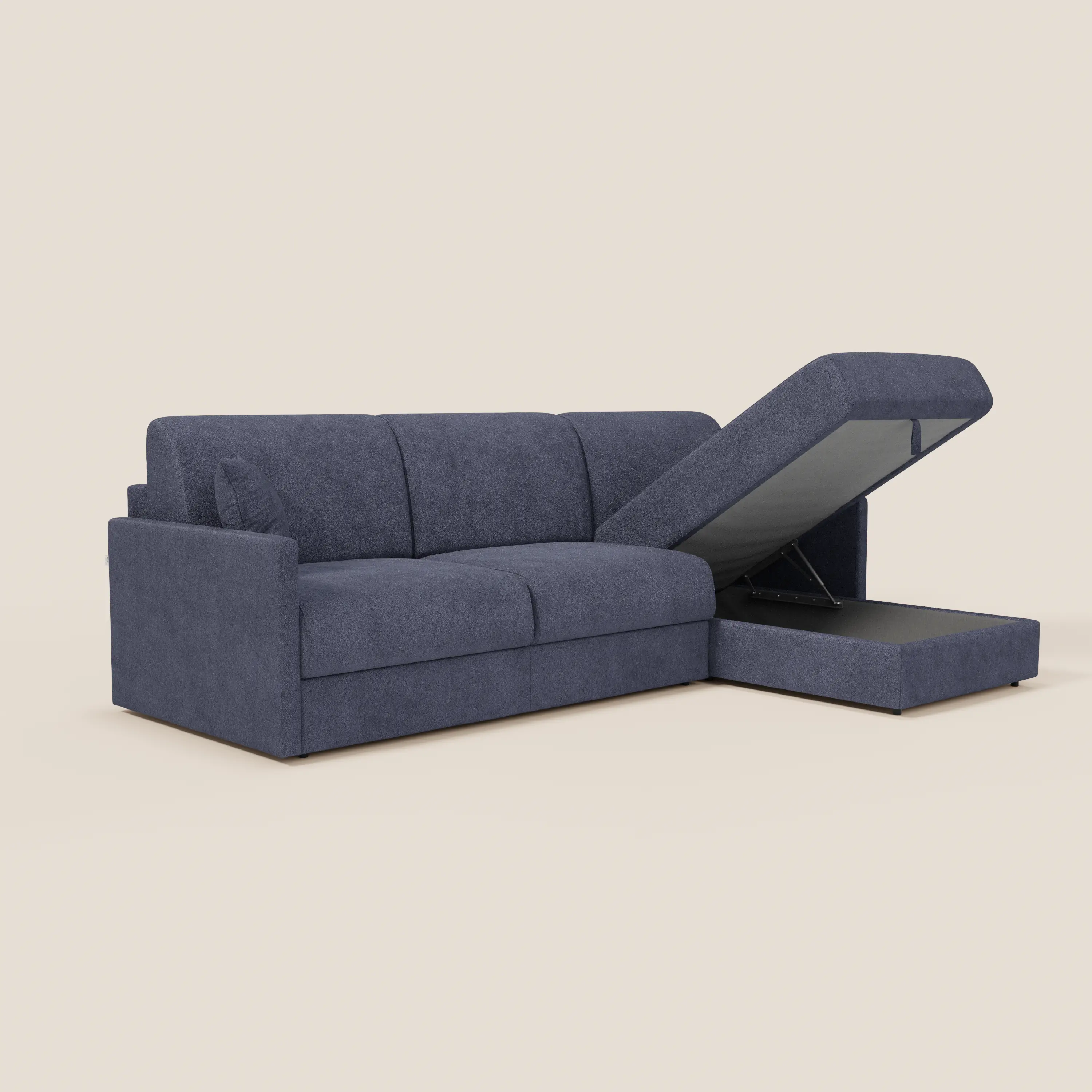 Tommy Canapé convertible avec méridienne coffre - design minimaliste et déhoussable en tissu détachable effet coton T33 - Image 154