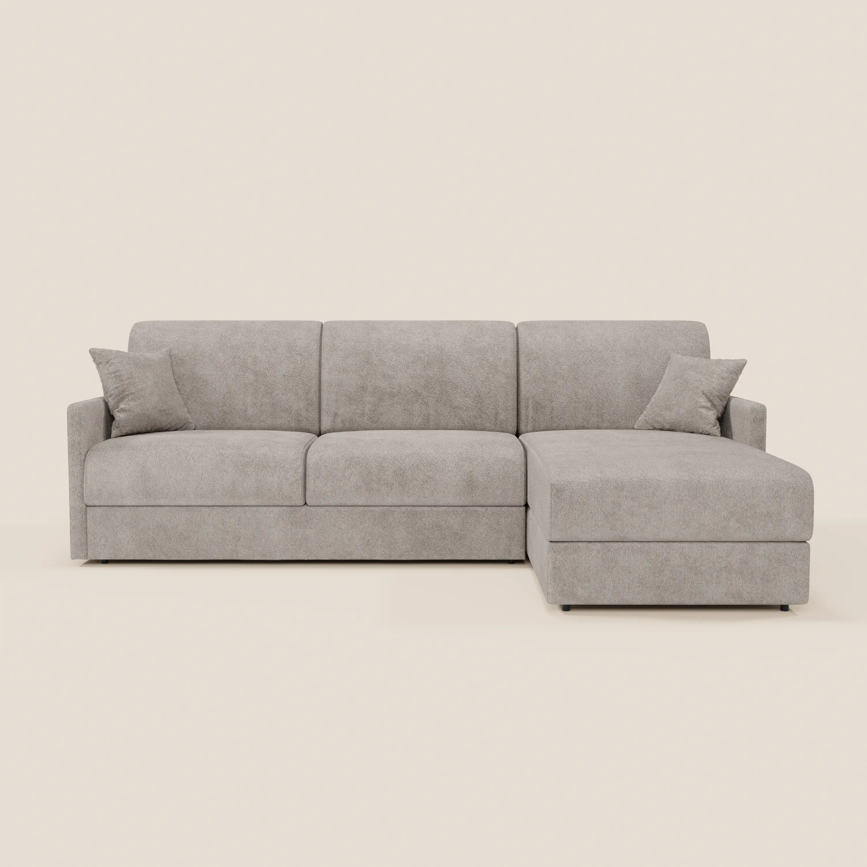 Tommy Canapé convertible avec méridienne coffre - design minimaliste et déhoussable en tissu détachable effet coton T33 - Image 163