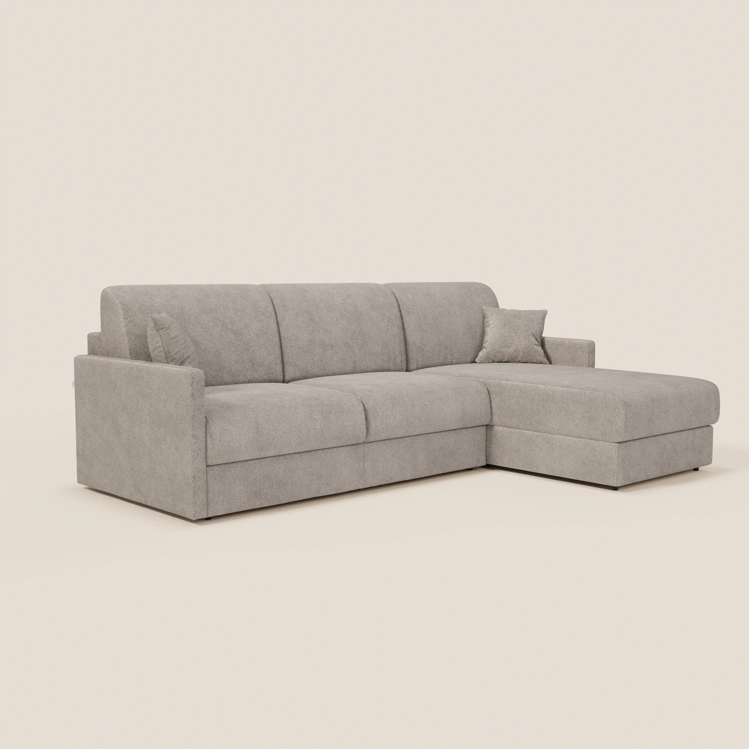 Tommy Canapé convertible avec méridienne coffre - design minimaliste et déhoussable en tissu détachable effet coton T33 - Image 165