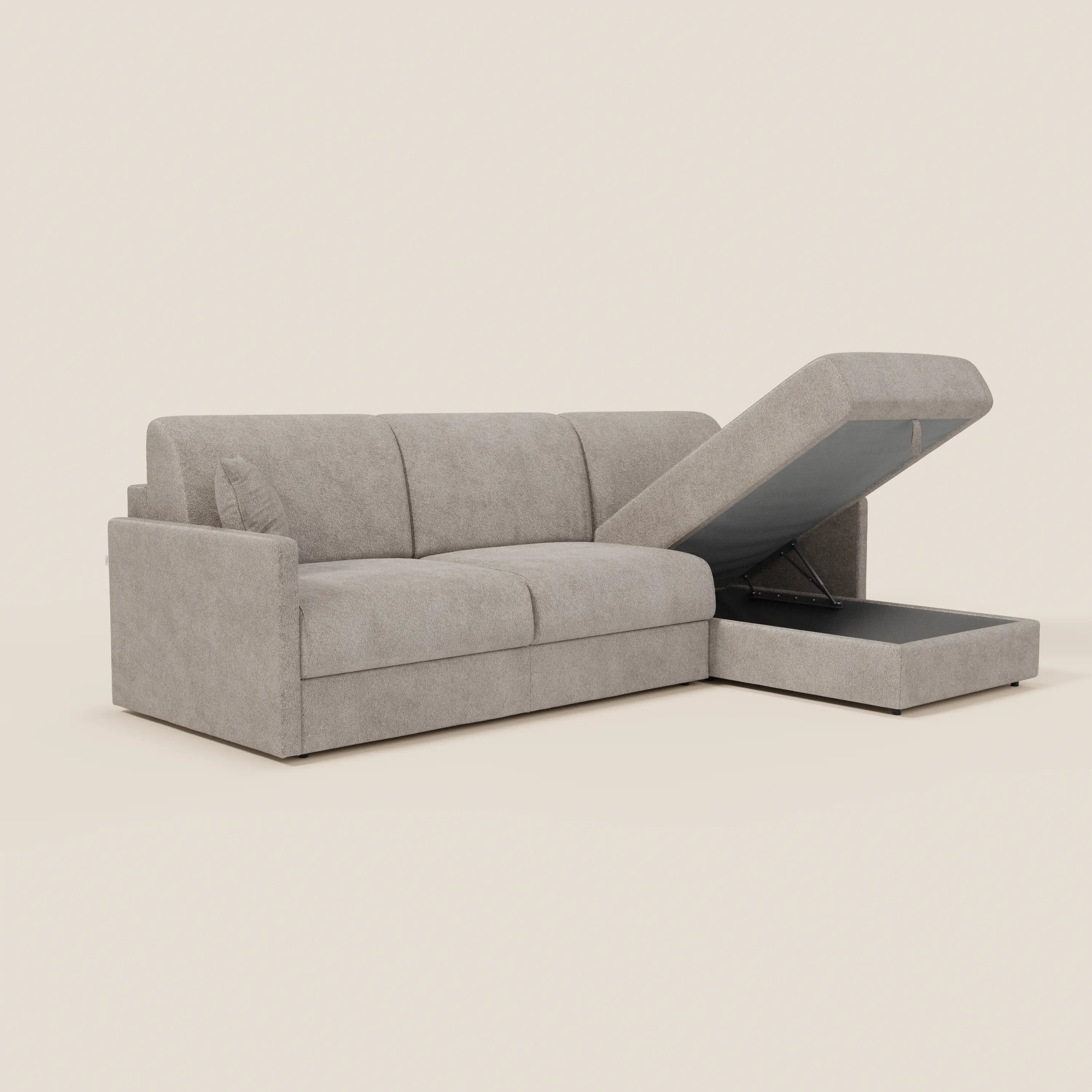 Tommy Canapé convertible avec méridienne coffre - design minimaliste et déhoussable en tissu détachable effet coton T33 - Image 170