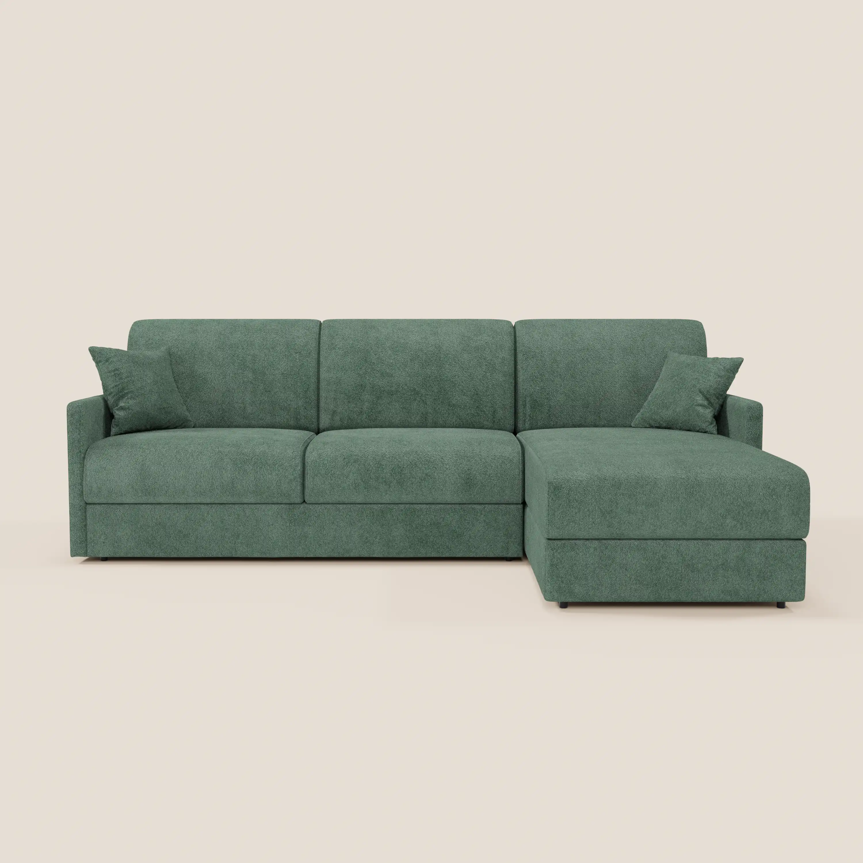 Tommy Canapé convertible avec méridienne coffre - design minimaliste et déhoussable en tissu détachable effet coton T33 - Image 179