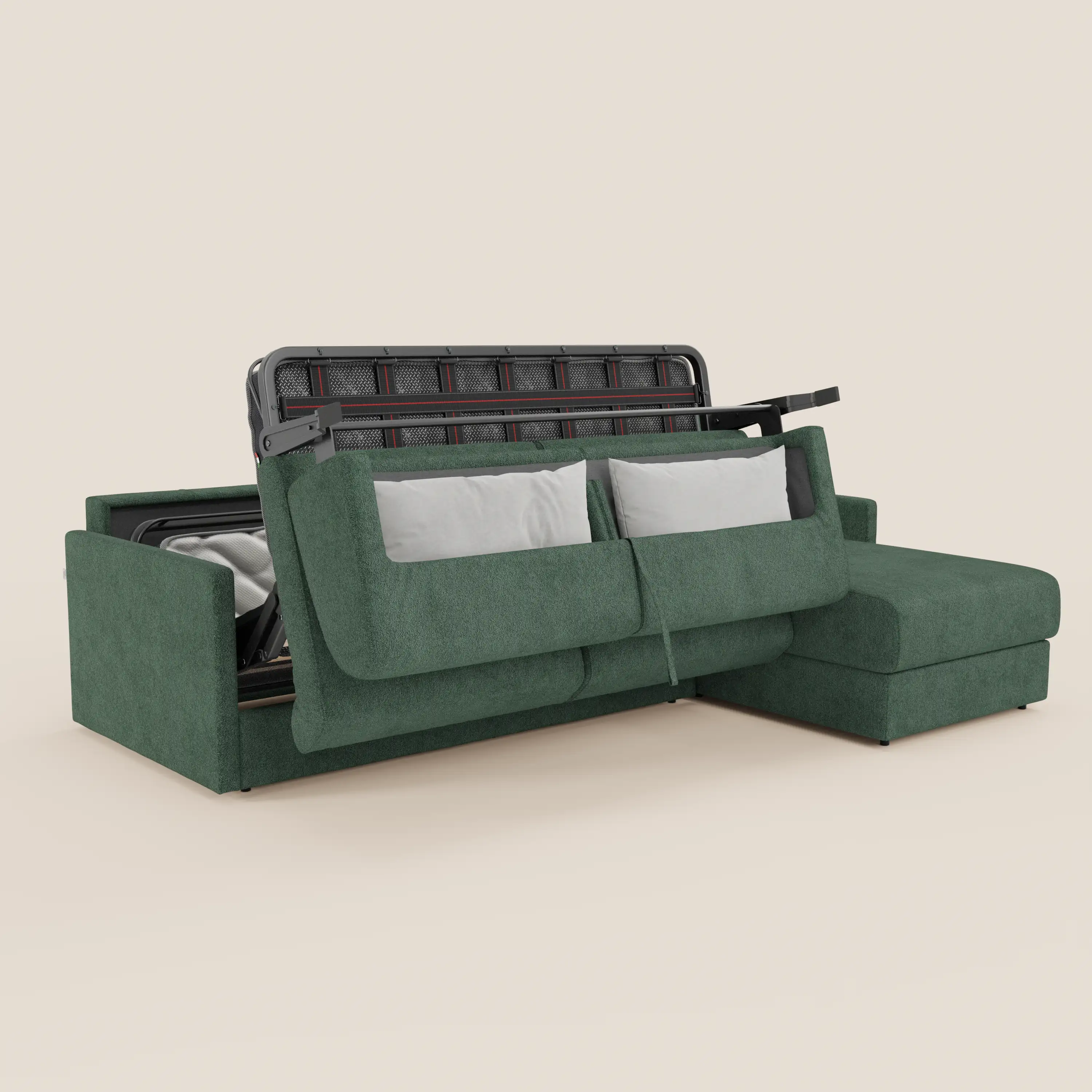 Tommy Canapé convertible avec méridienne coffre - design minimaliste et déhoussable en tissu détachable effet coton T33 - Image 182