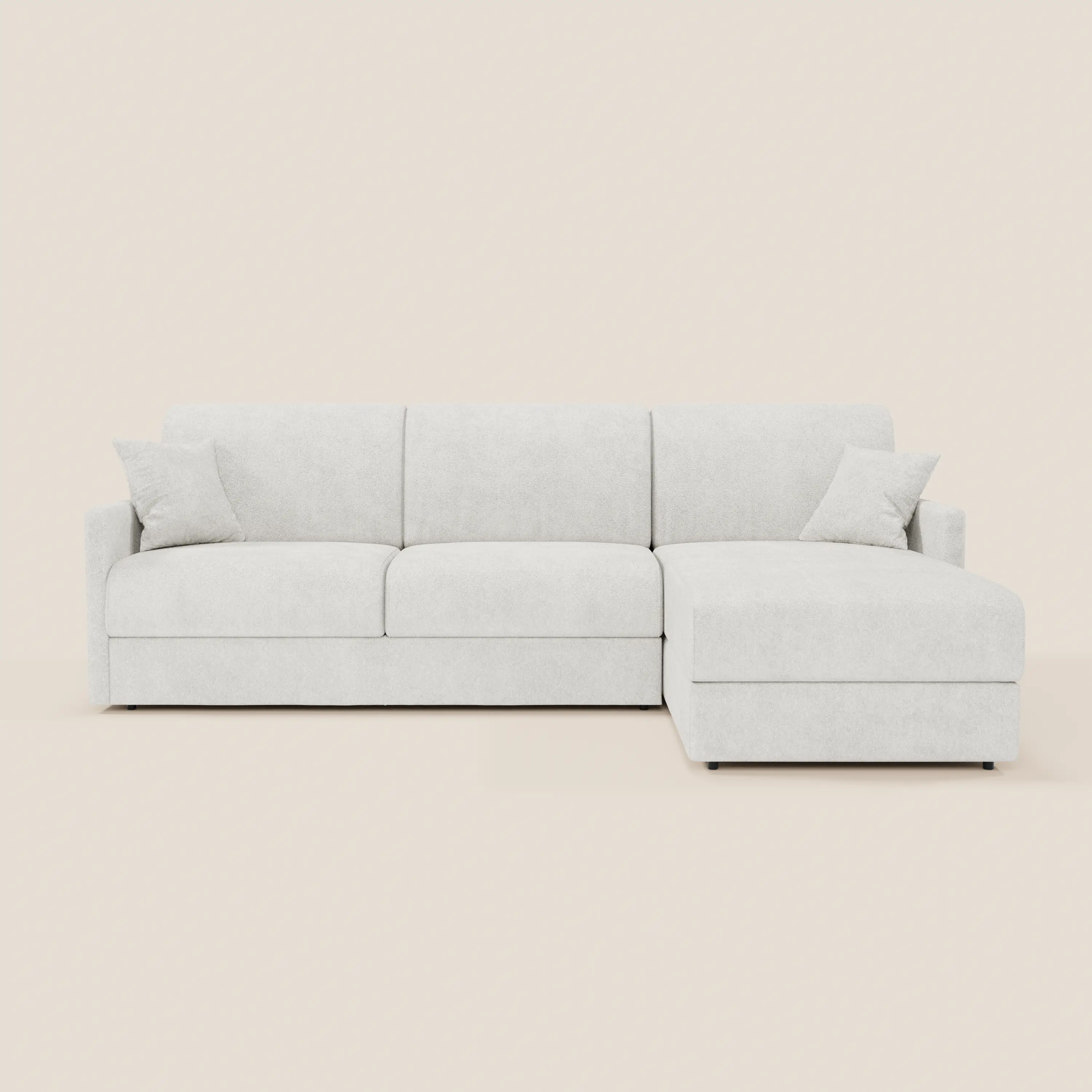 Tommy Canapé convertible avec méridienne coffre - design minimaliste et déhoussable en tissu détachable effet coton T33 - Image 195