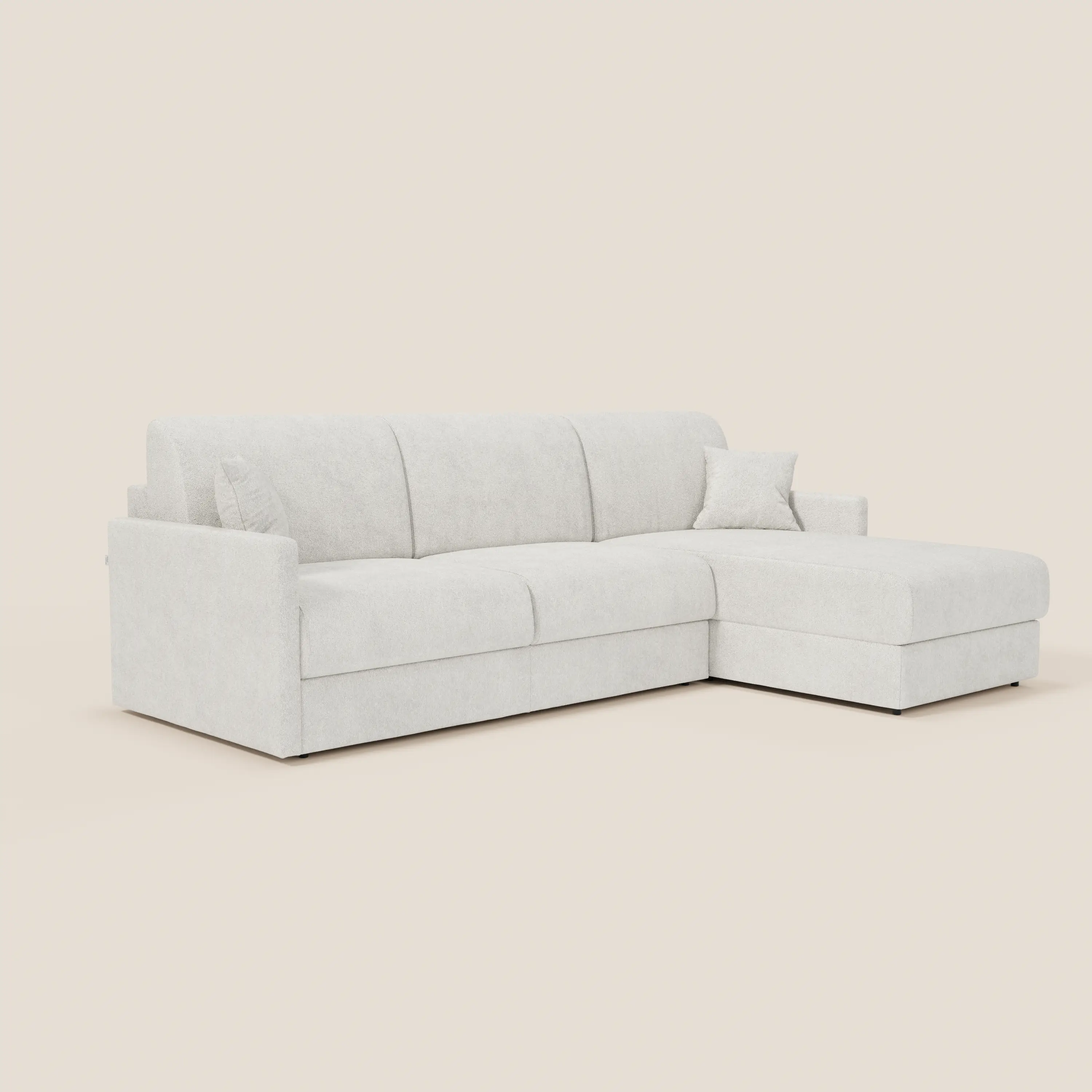 Tommy Canapé convertible avec méridienne coffre - design minimaliste et déhoussable en tissu détachable effet coton T33 - Image 197