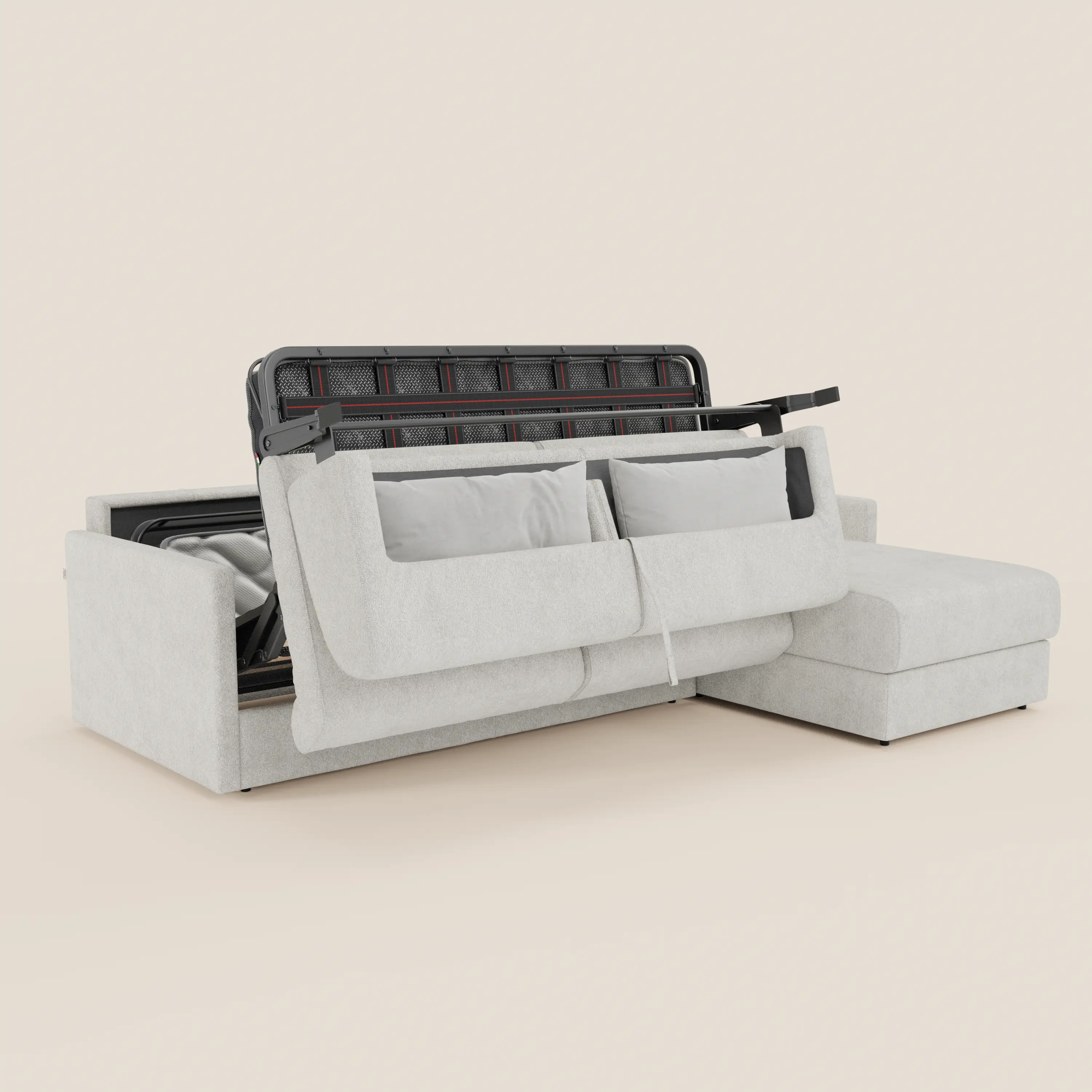 Tommy Canapé convertible avec méridienne coffre - design minimaliste et déhoussable en tissu détachable effet coton T33 - Image 198
