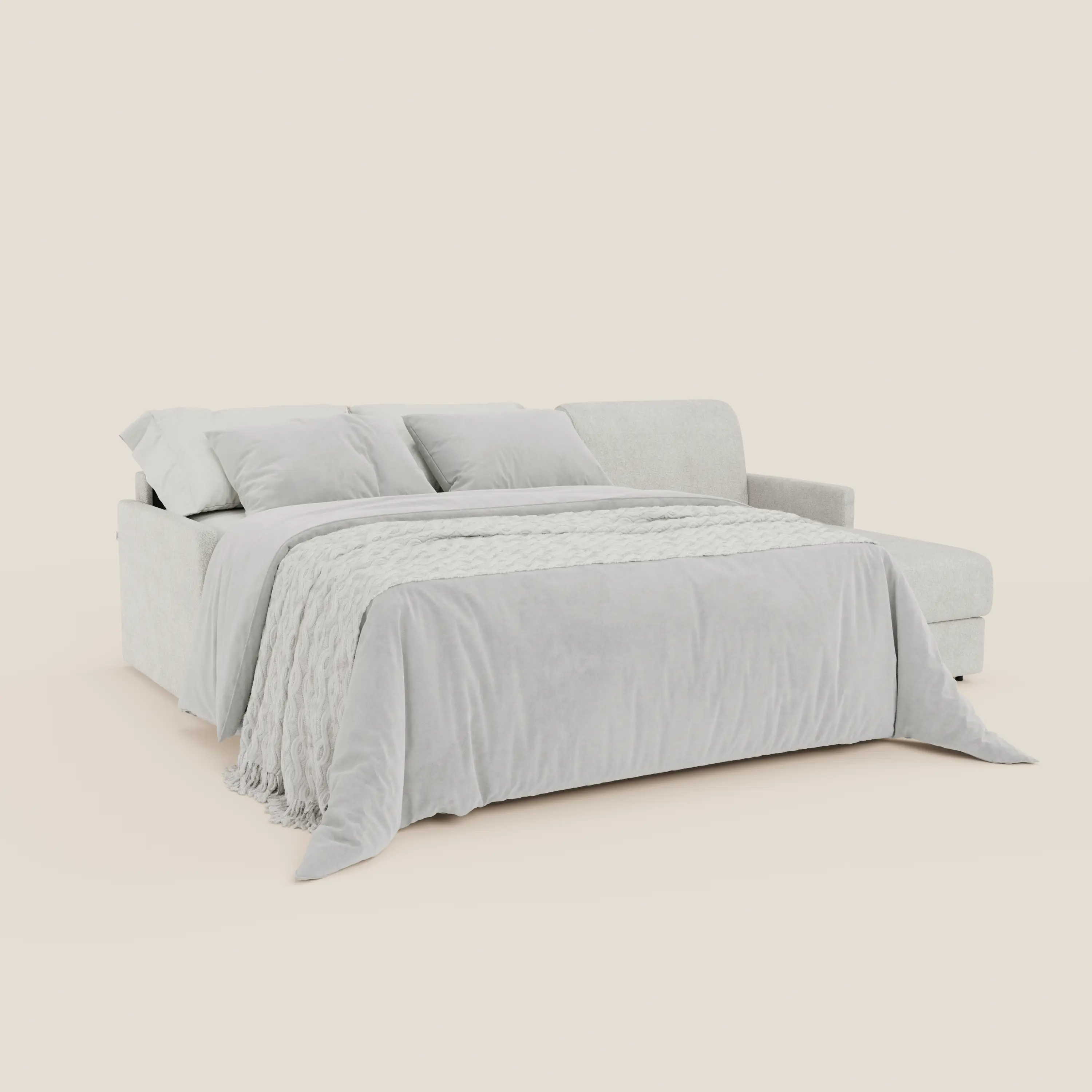 Tommy Canapé convertible avec méridienne coffre - design minimaliste et déhoussable en tissu détachable effet coton T33 - Image 199