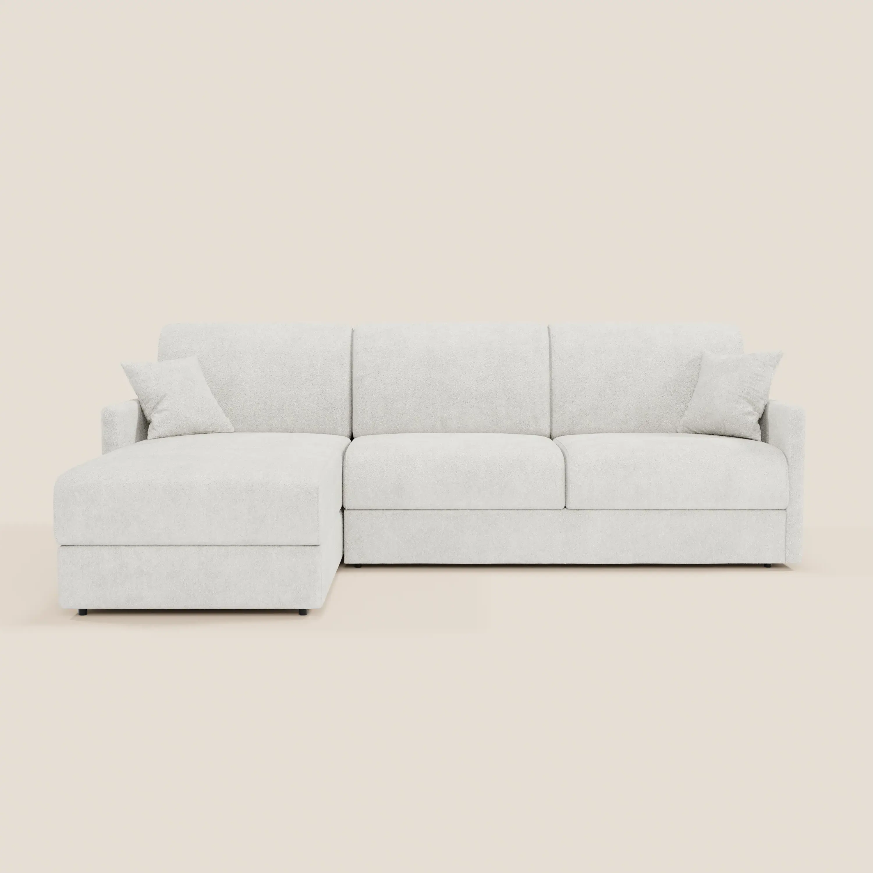 Tommy Canapé convertible avec méridienne coffre - design minimaliste et déhoussable en tissu détachable effet coton T33 - Image 207
