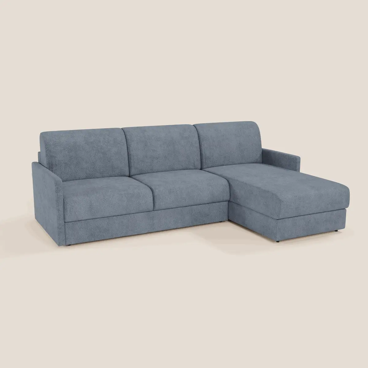 Tommy Canapé convertible avec méridienne coffre - design minimaliste et déhoussable en tissu détachable effet coton T33 - Image 211