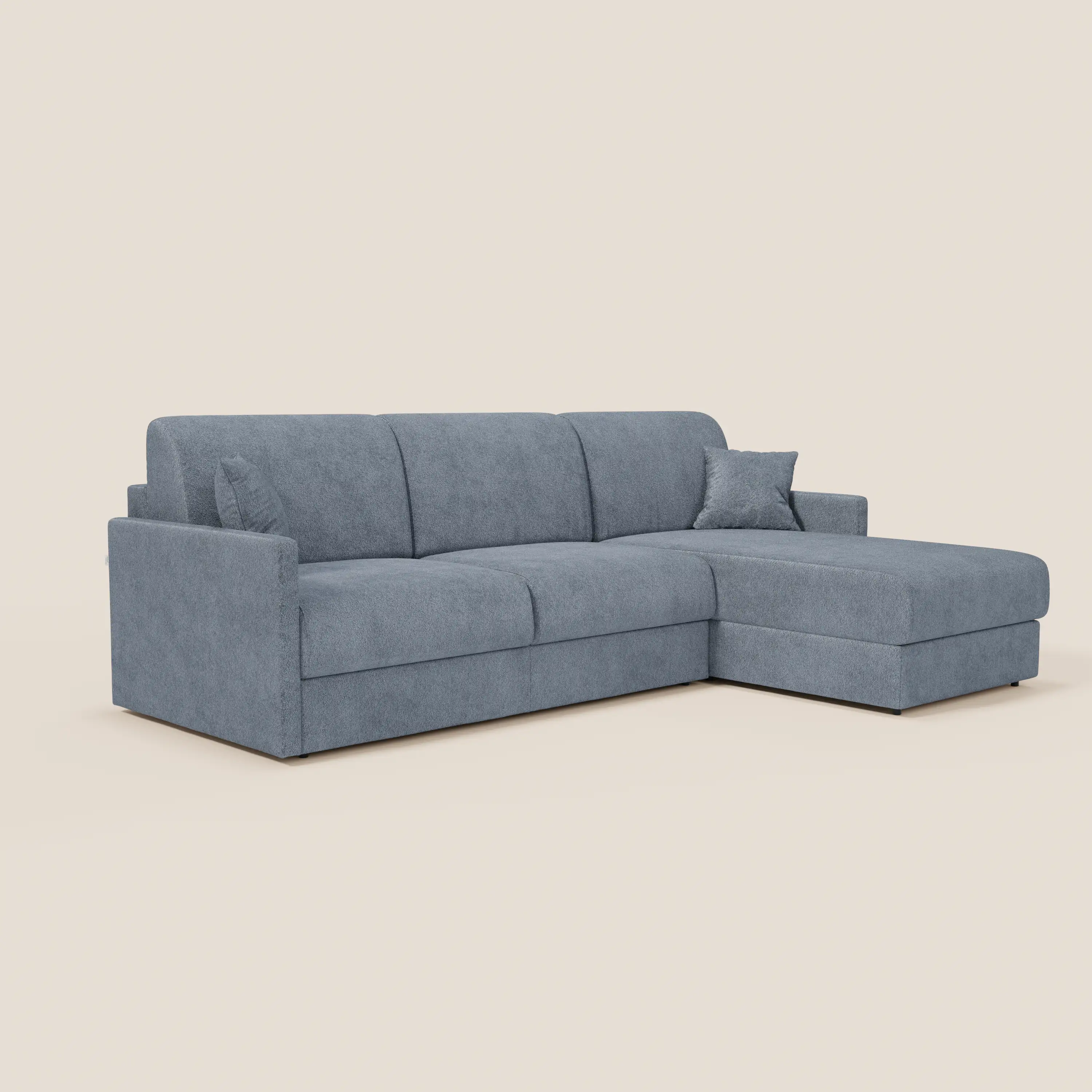 Tommy Canapé convertible avec méridienne coffre - design minimaliste et déhoussable en tissu détachable effet coton T33 - Image 212