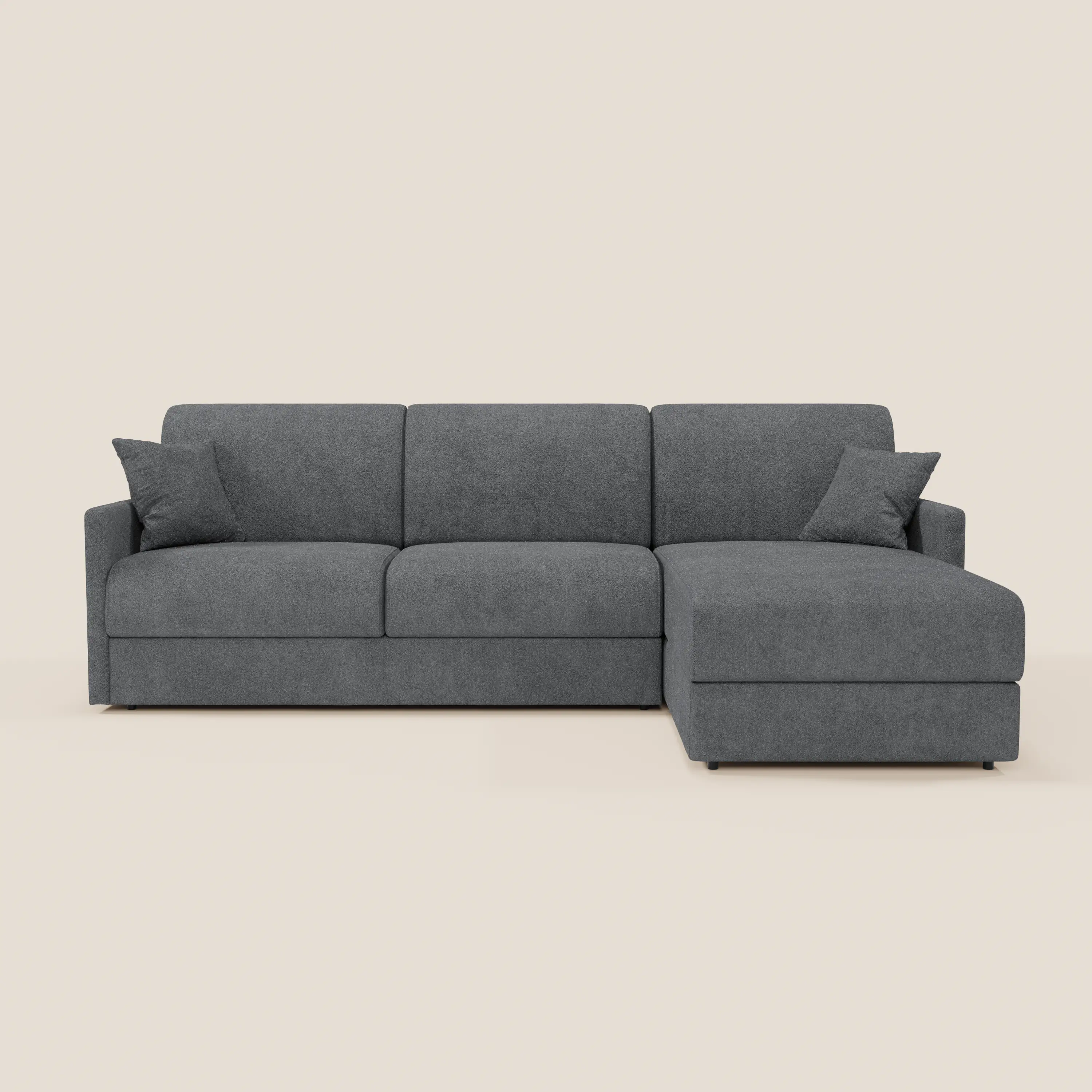 Tommy Canapé convertible avec méridienne coffre - design minimaliste et déhoussable en tissu détachable effet coton T33 - Image 225