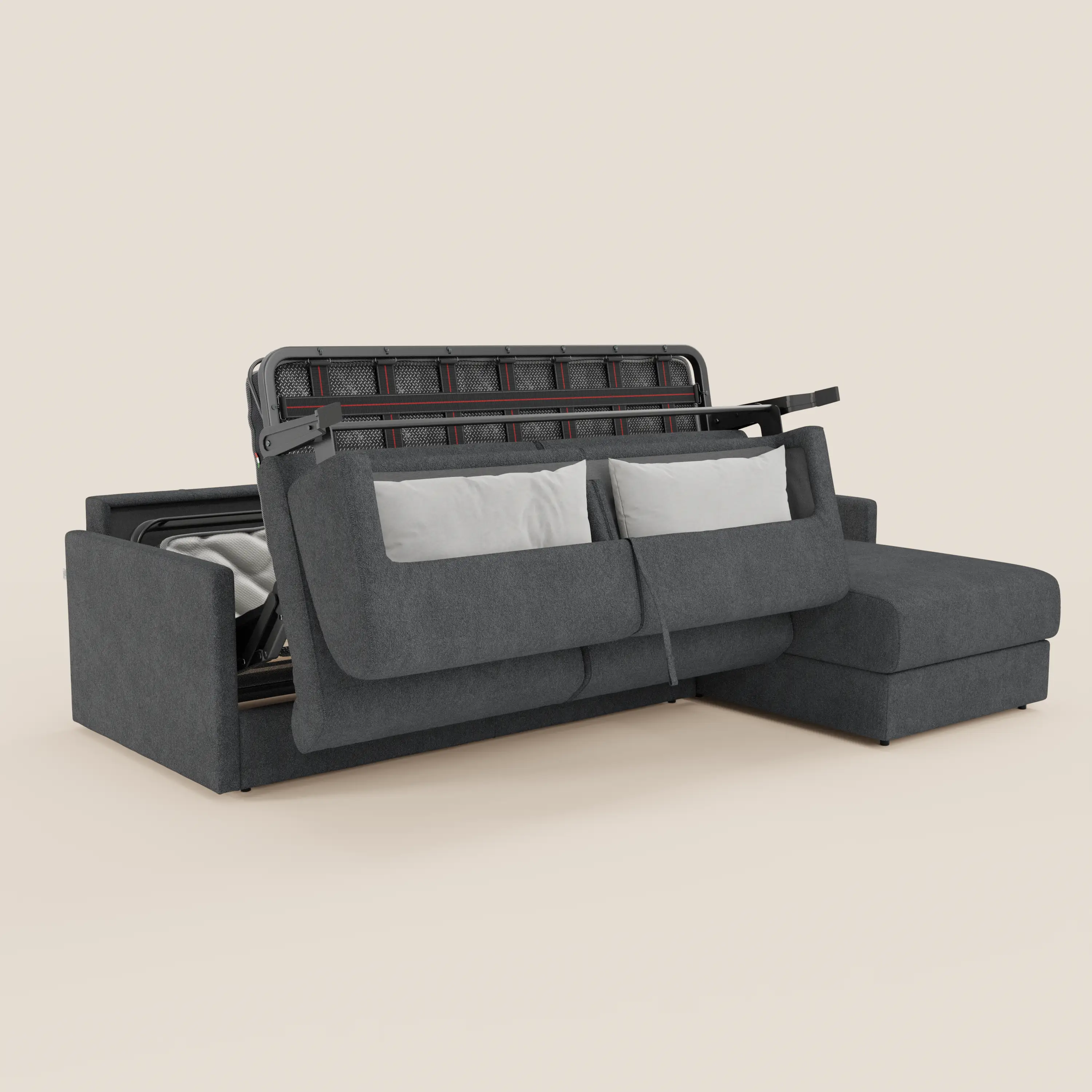 Tommy Canapé convertible avec méridienne coffre - design minimaliste et déhoussable en tissu détachable effet coton T33 - Image 228