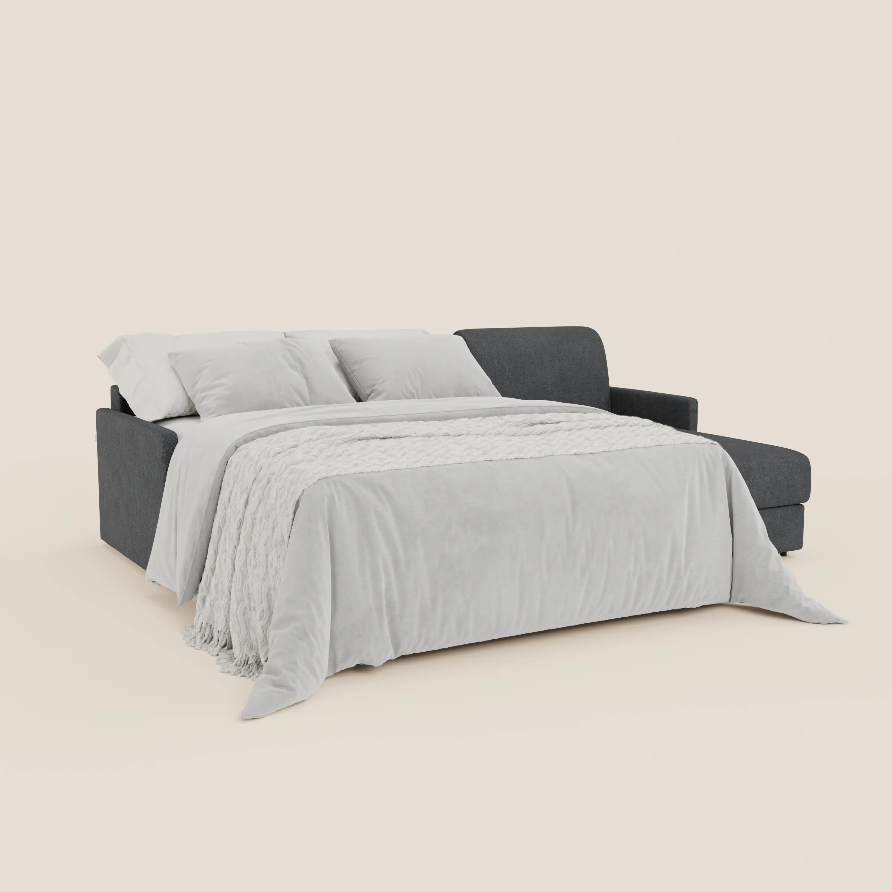 Tommy Canapé convertible avec méridienne coffre - design minimaliste et déhoussable en tissu détachable effet coton T33 - Image 229