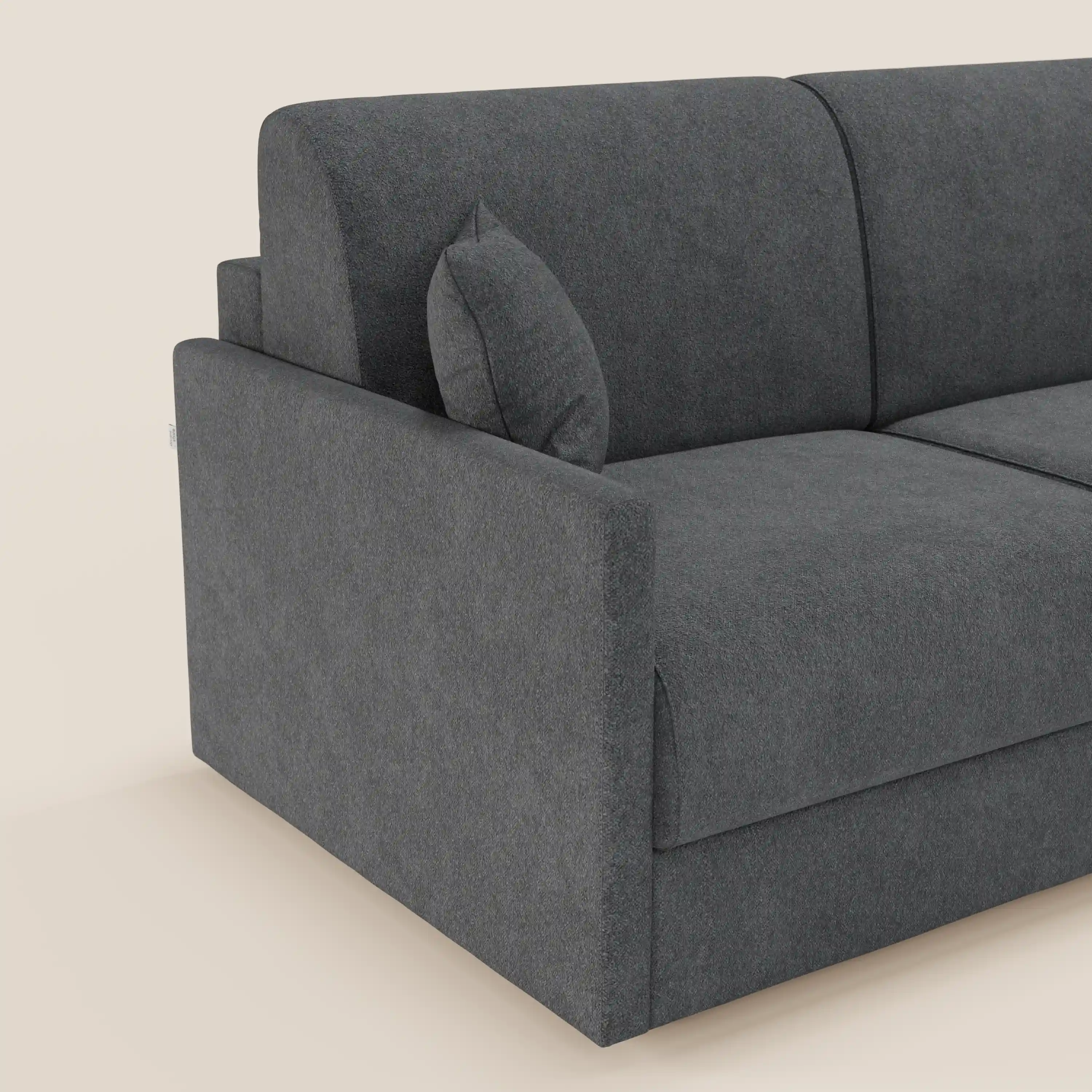 Tommy Canapé convertible avec méridienne coffre - design minimaliste et déhoussable en tissu détachable effet coton T33 - Image 230