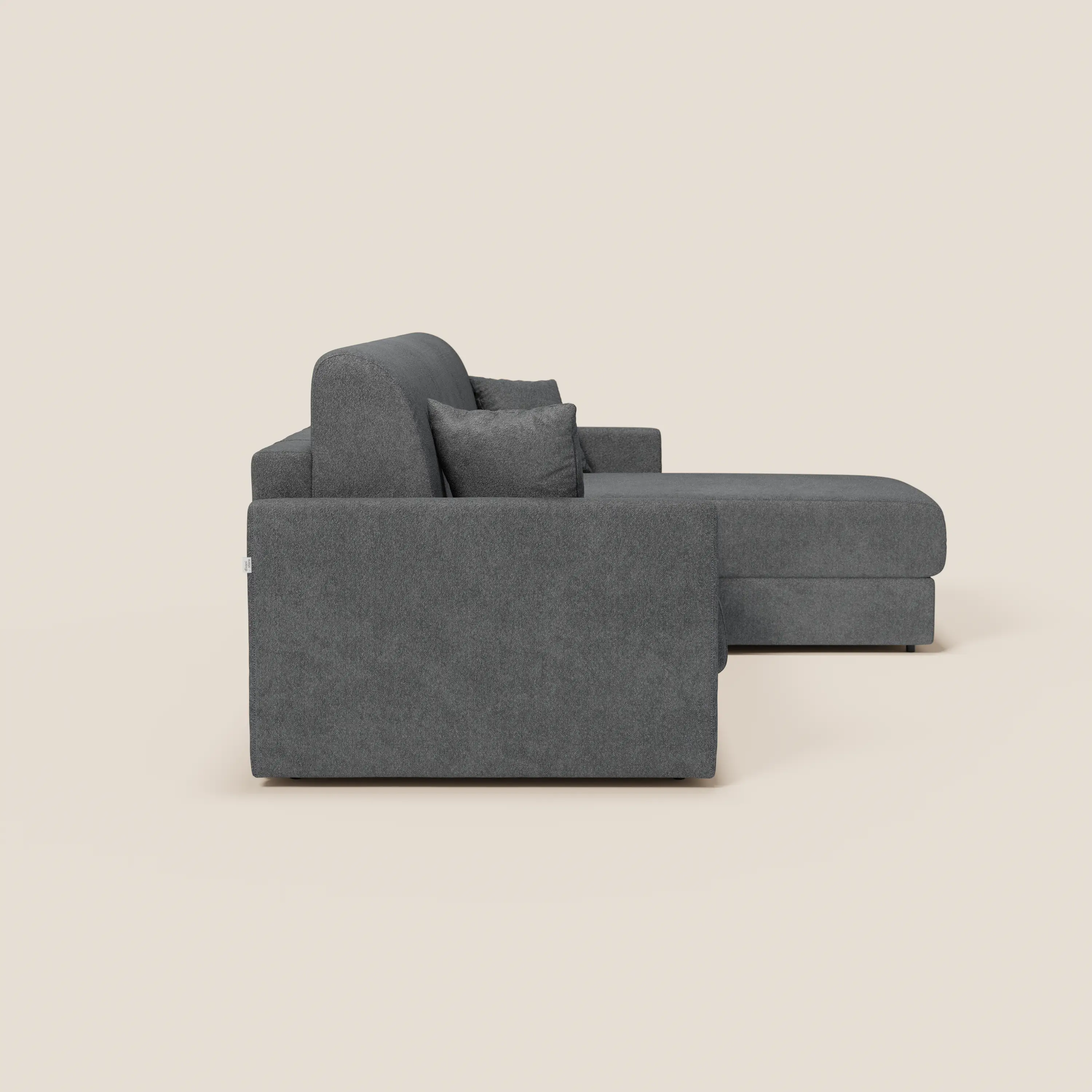 Tommy Canapé convertible avec méridienne coffre - design minimaliste et déhoussable en tissu détachable effet coton T33 - Image 234