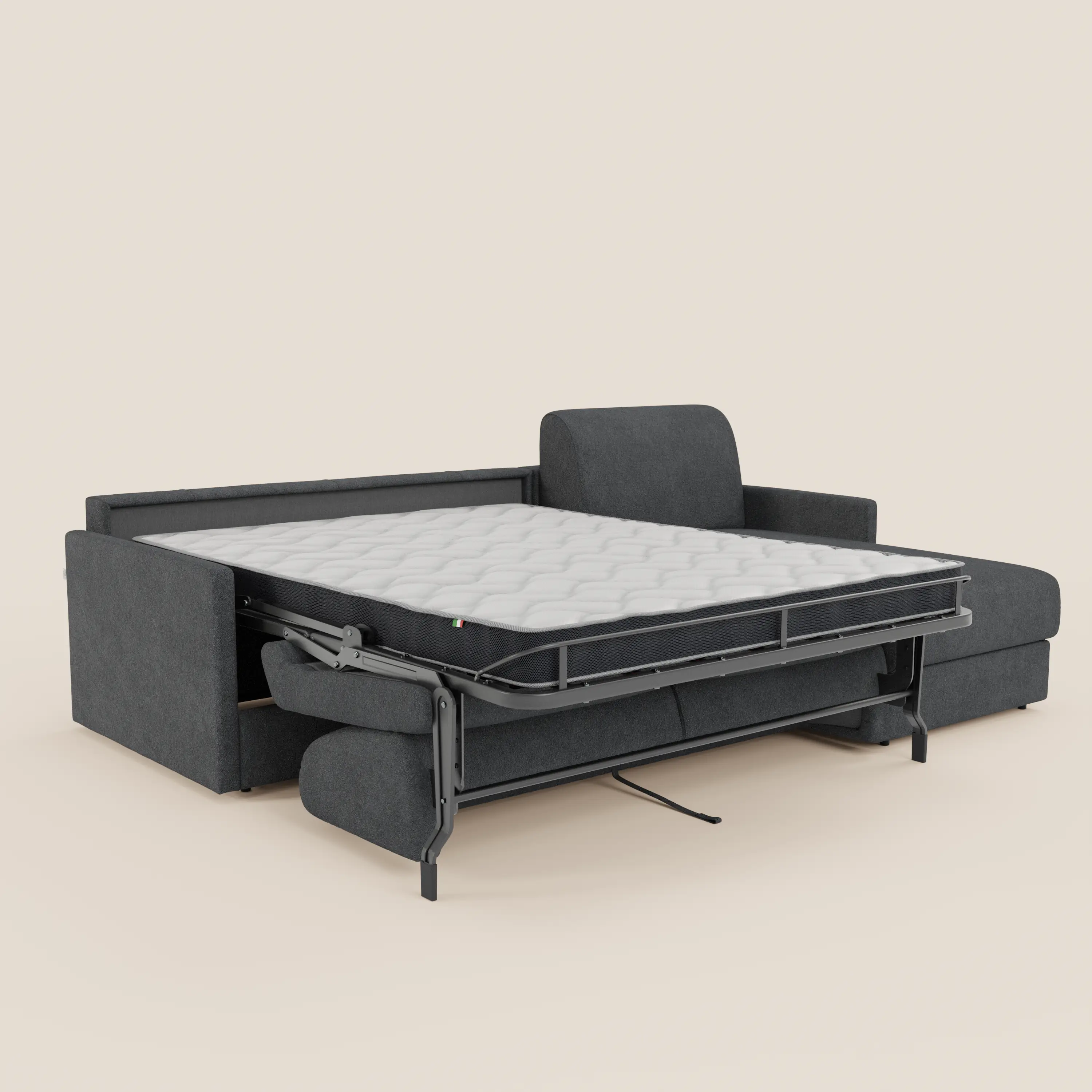 Tommy Canapé convertible avec méridienne coffre - design minimaliste et déhoussable en tissu détachable effet coton T33 - Image 236