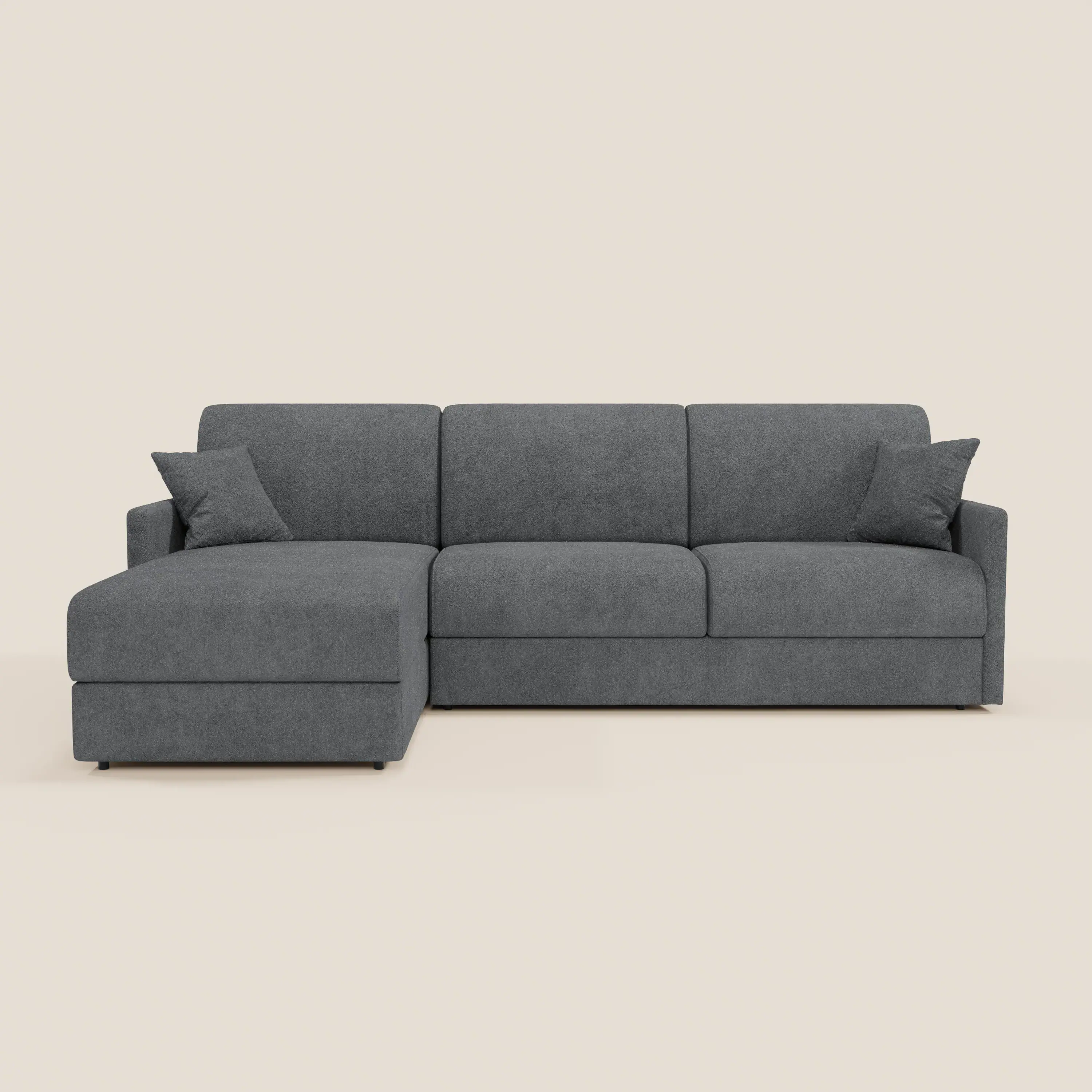 Tommy Canapé convertible avec méridienne coffre - design minimaliste et déhoussable en tissu détachable effet coton T33 - Image 237