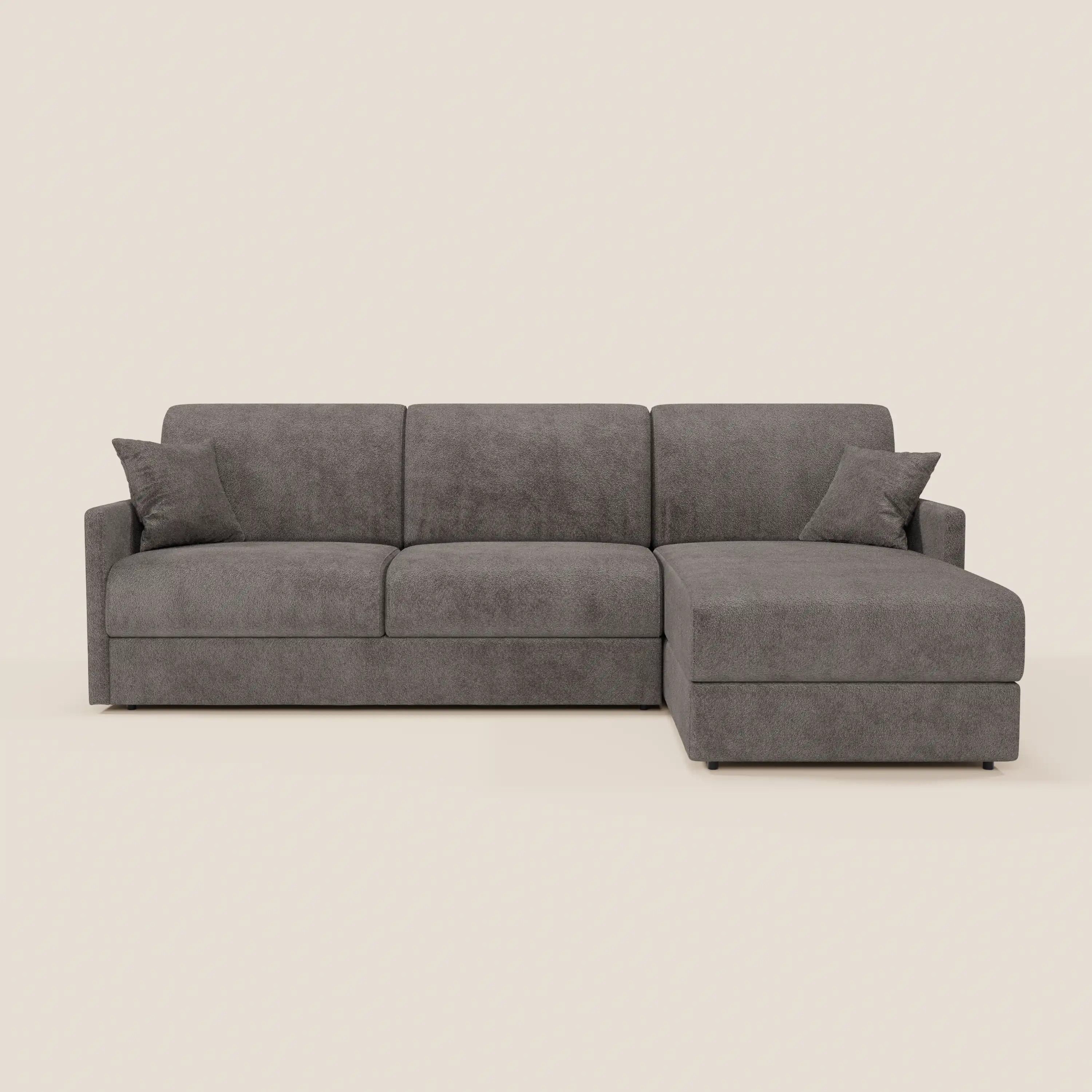 Tommy Canapé convertible avec méridienne coffre - design minimaliste et déhoussable en tissu détachable effet coton T33 - Image 240