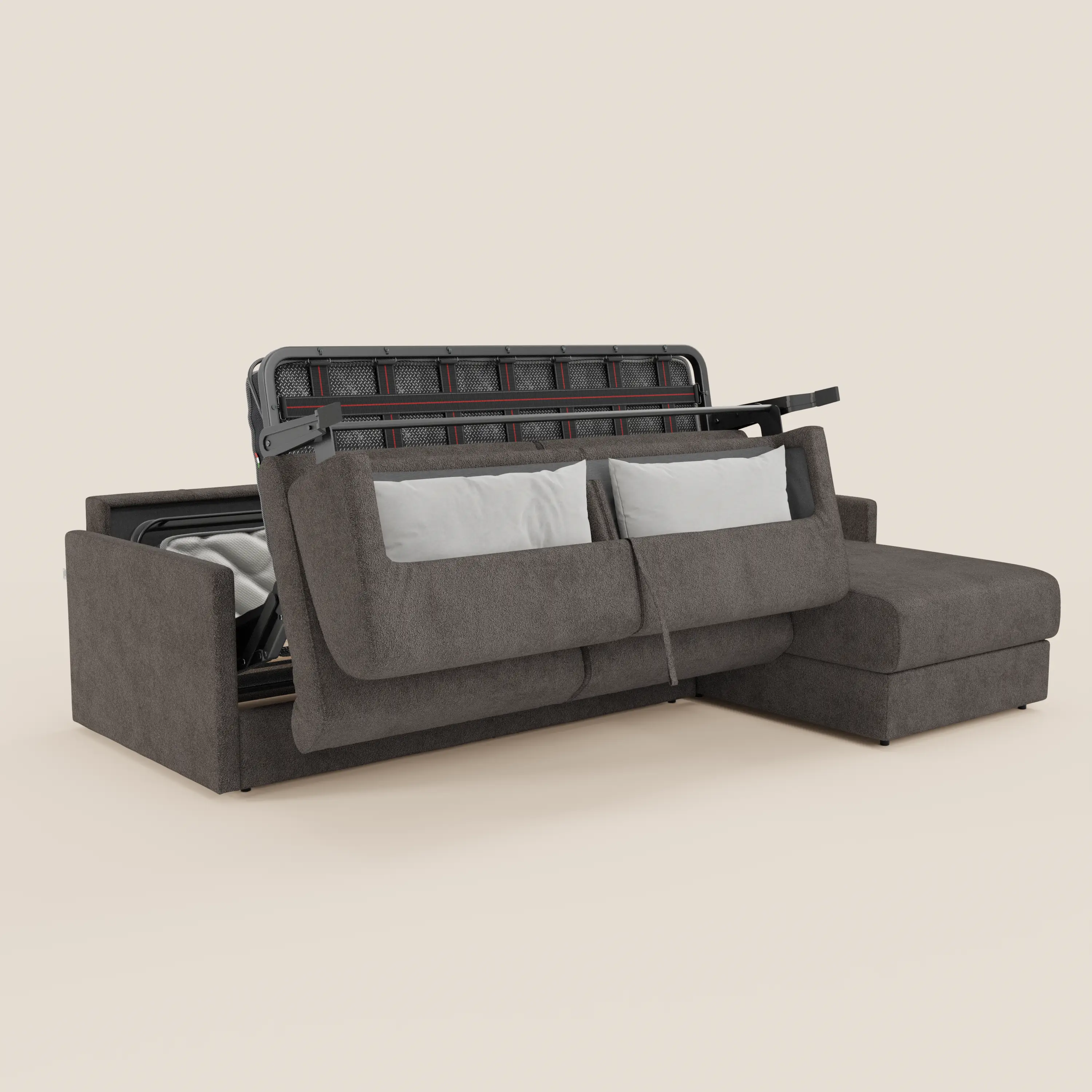 Tommy Canapé convertible avec méridienne coffre - design minimaliste et déhoussable en tissu détachable effet coton T33 - Image 243