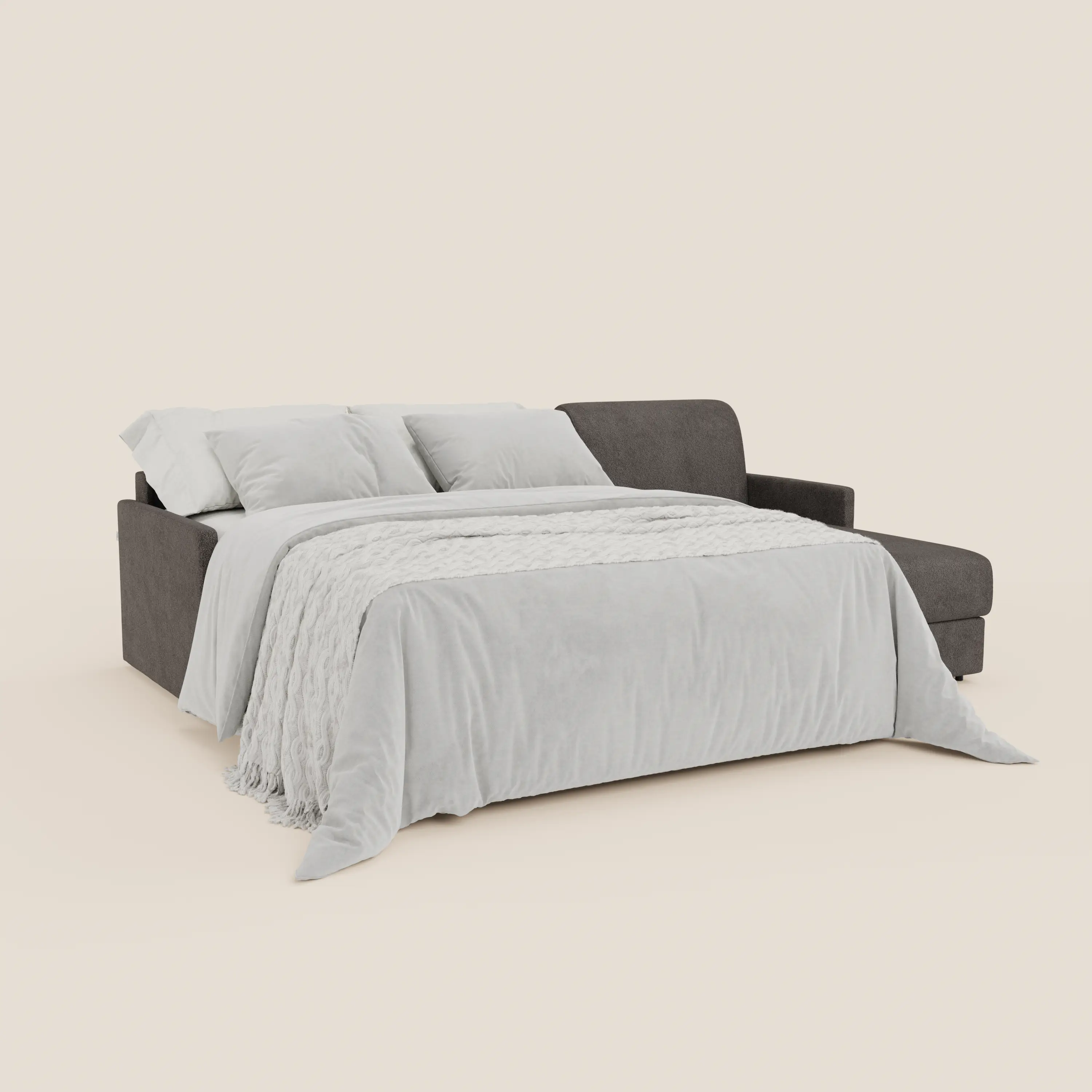 Tommy Canapé convertible avec méridienne coffre - design minimaliste et déhoussable en tissu détachable effet coton T33 - Image 244