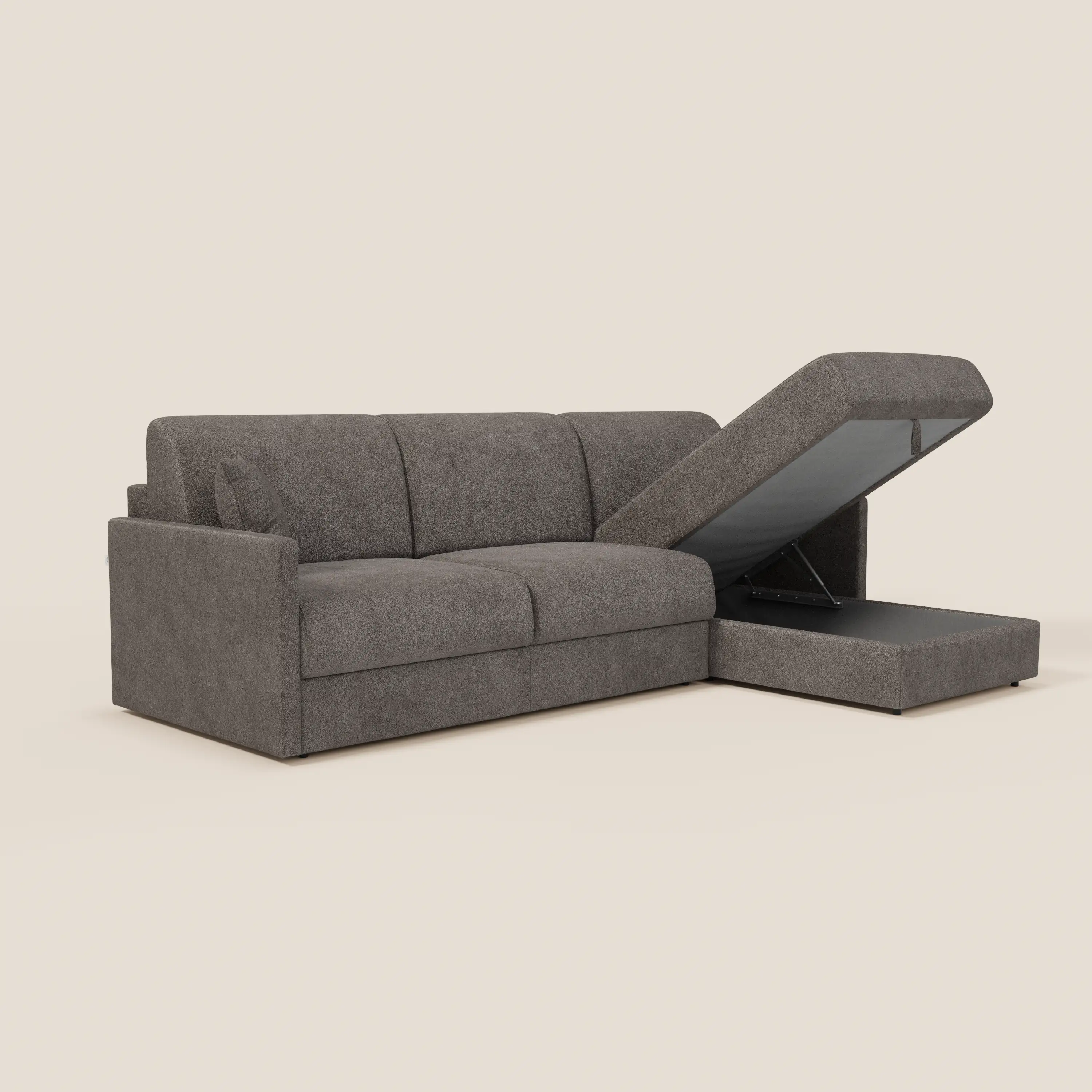 Tommy Canapé convertible avec méridienne coffre - design minimaliste et déhoussable en tissu détachable effet coton T33 - Image 246