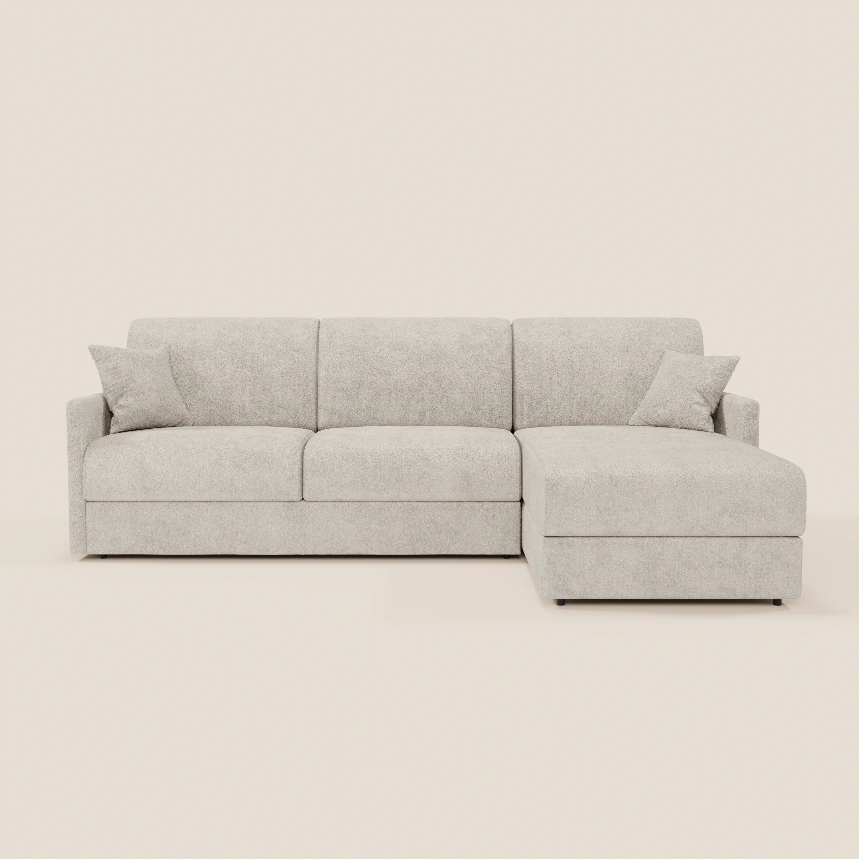 Tommy Canapé convertible avec méridienne coffre - design minimaliste et déhoussable en tissu détachable effet coton T33 - Image 35