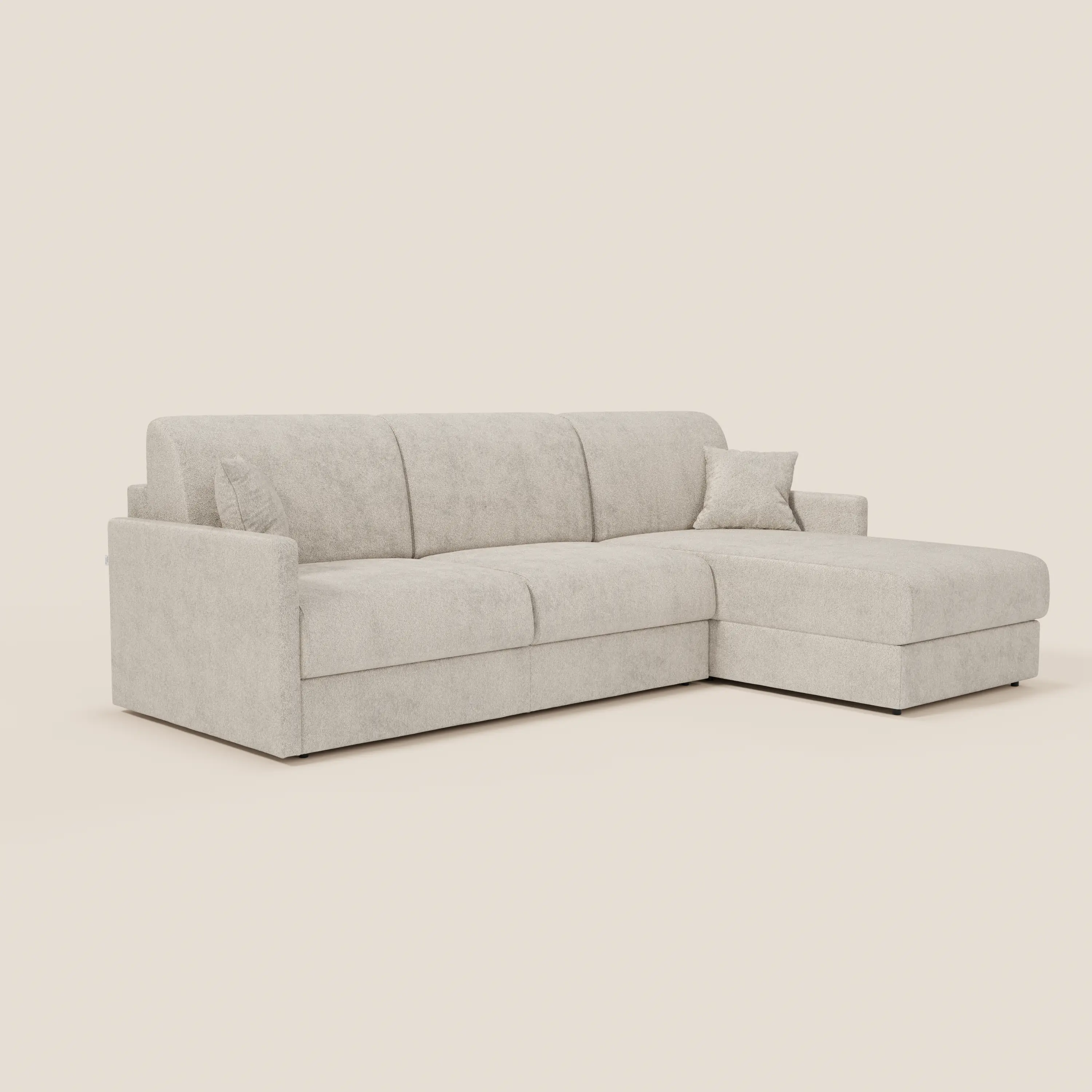 Tommy Canapé convertible avec méridienne coffre - design minimaliste et déhoussable en tissu détachable effet coton T33 - Image 37