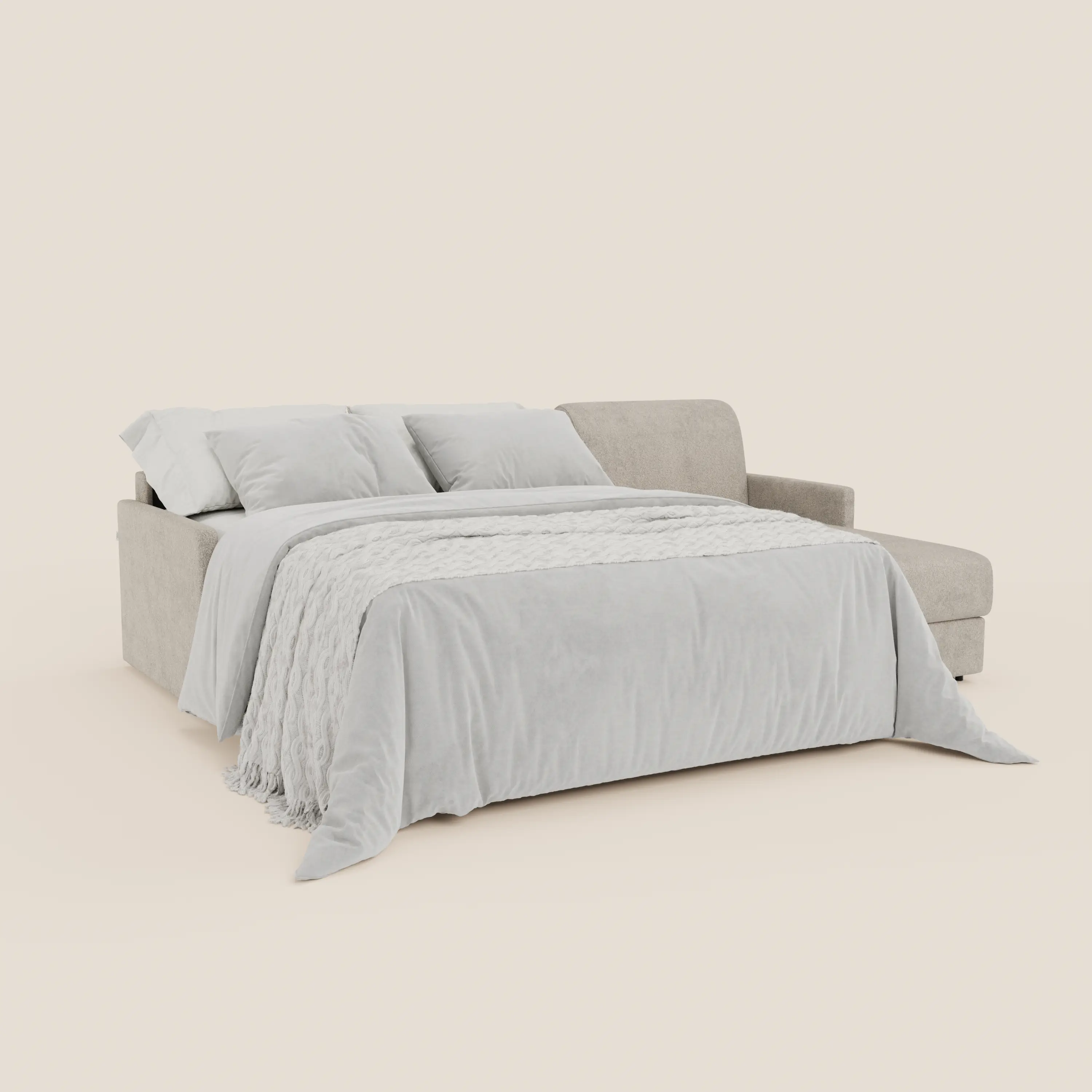 Tommy Canapé convertible avec méridienne coffre - design minimaliste et déhoussable en tissu détachable effet coton T33 - Image 39