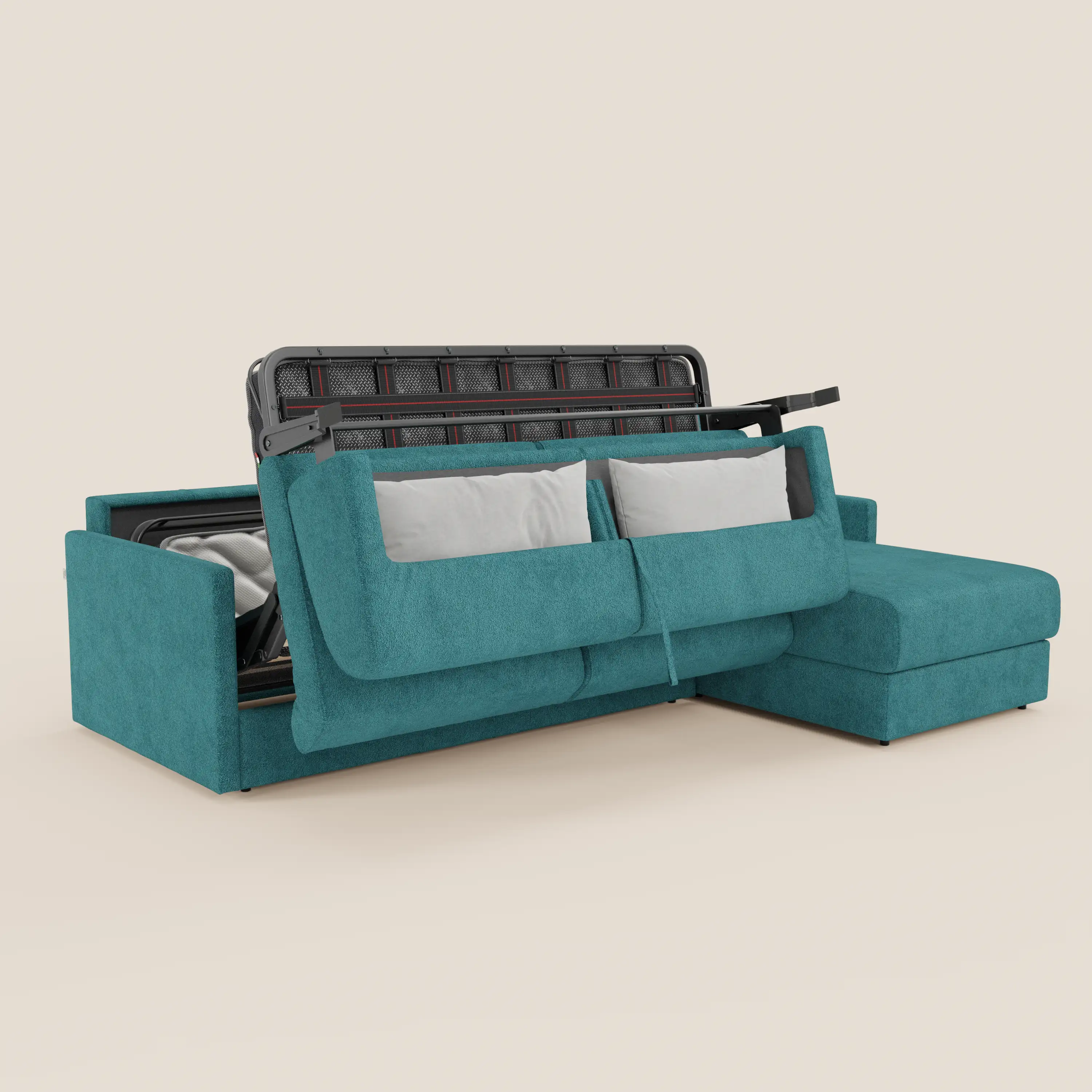 Tommy Canapé convertible avec méridienne coffre - design minimaliste et déhoussable en tissu détachable effet coton T33 - Image 54