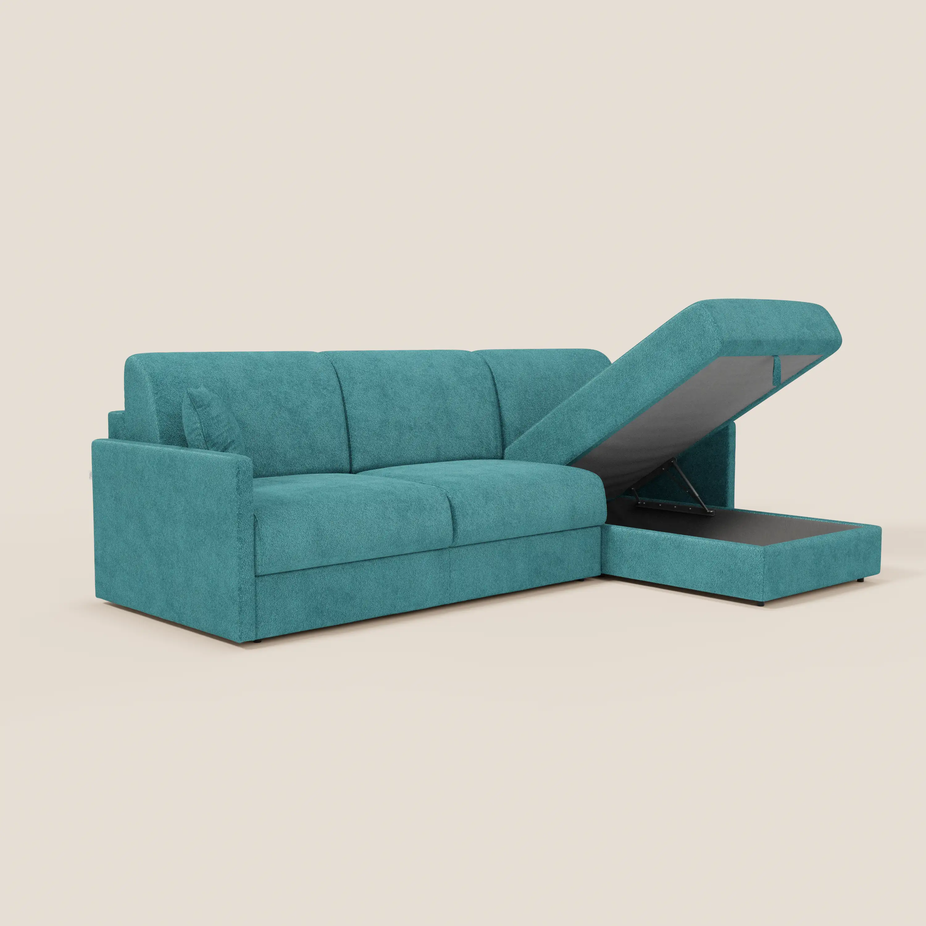Tommy Canapé convertible avec méridienne coffre - design minimaliste et déhoussable en tissu détachable effet coton T33 - Image 58