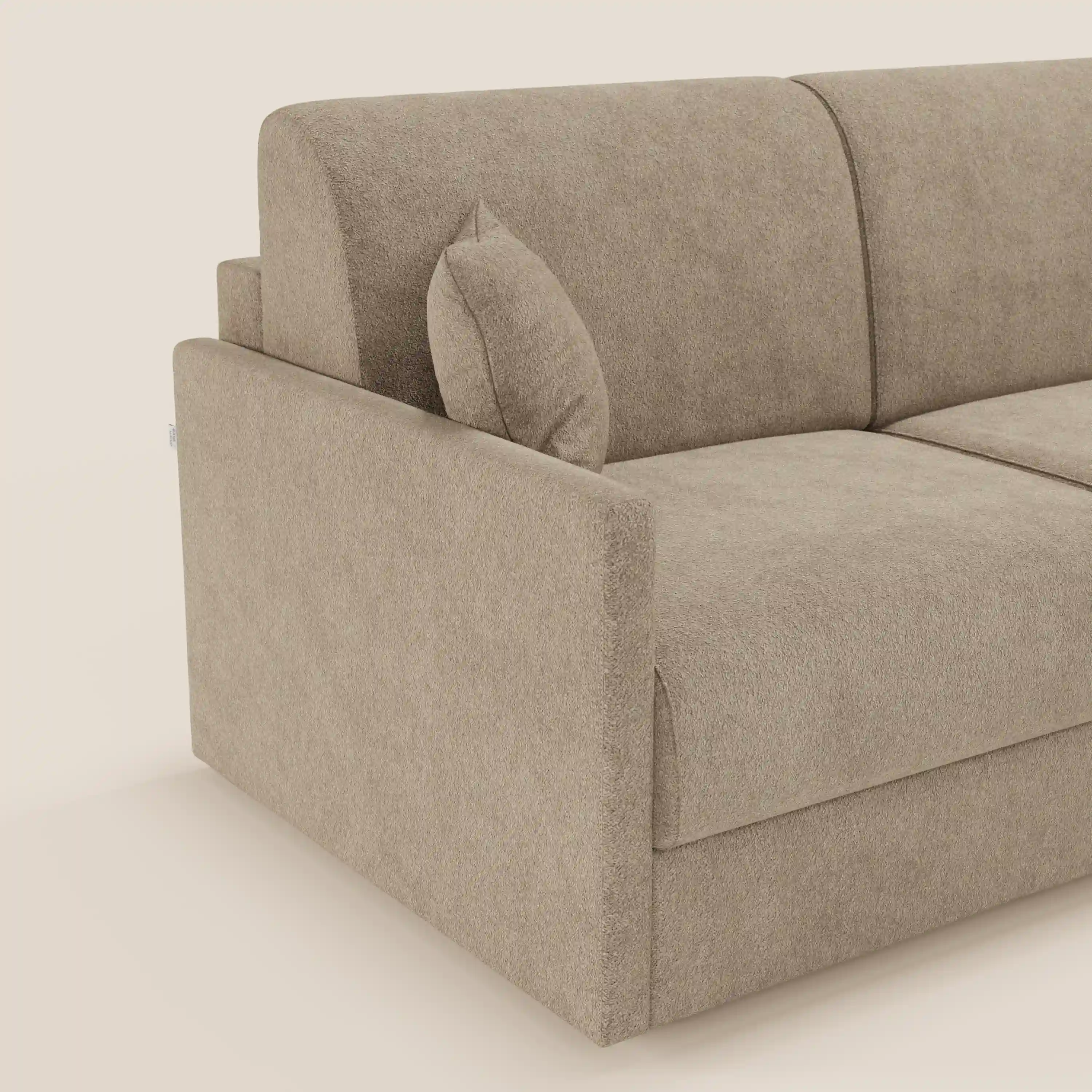 Tommy Canapé convertible avec méridienne coffre - design minimaliste et déhoussable en tissu détachable effet coton T33 - Image 8