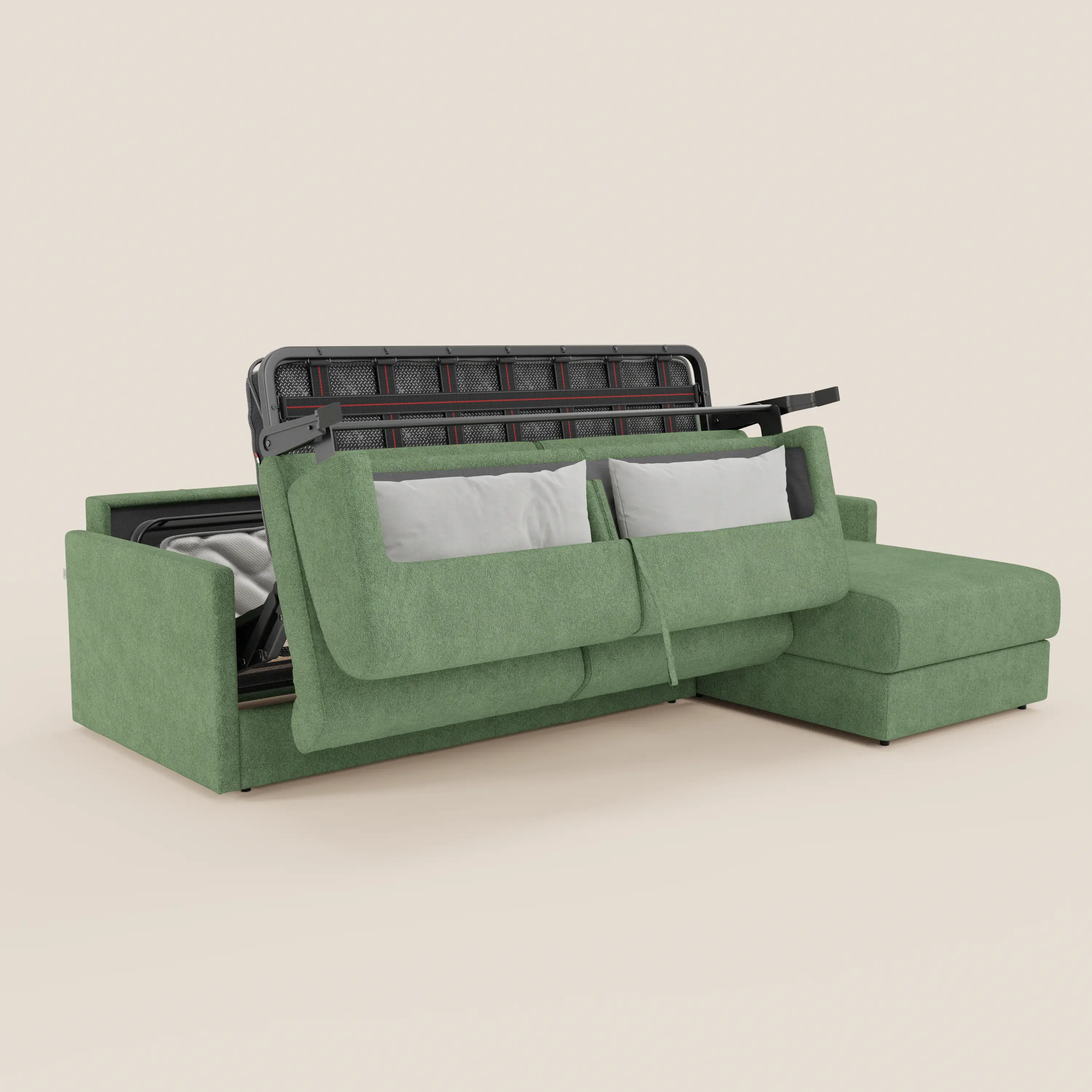 Tommy Canapé convertible avec méridienne coffre - design minimaliste et déhoussable en tissu détachable effet coton T33 - Image 86