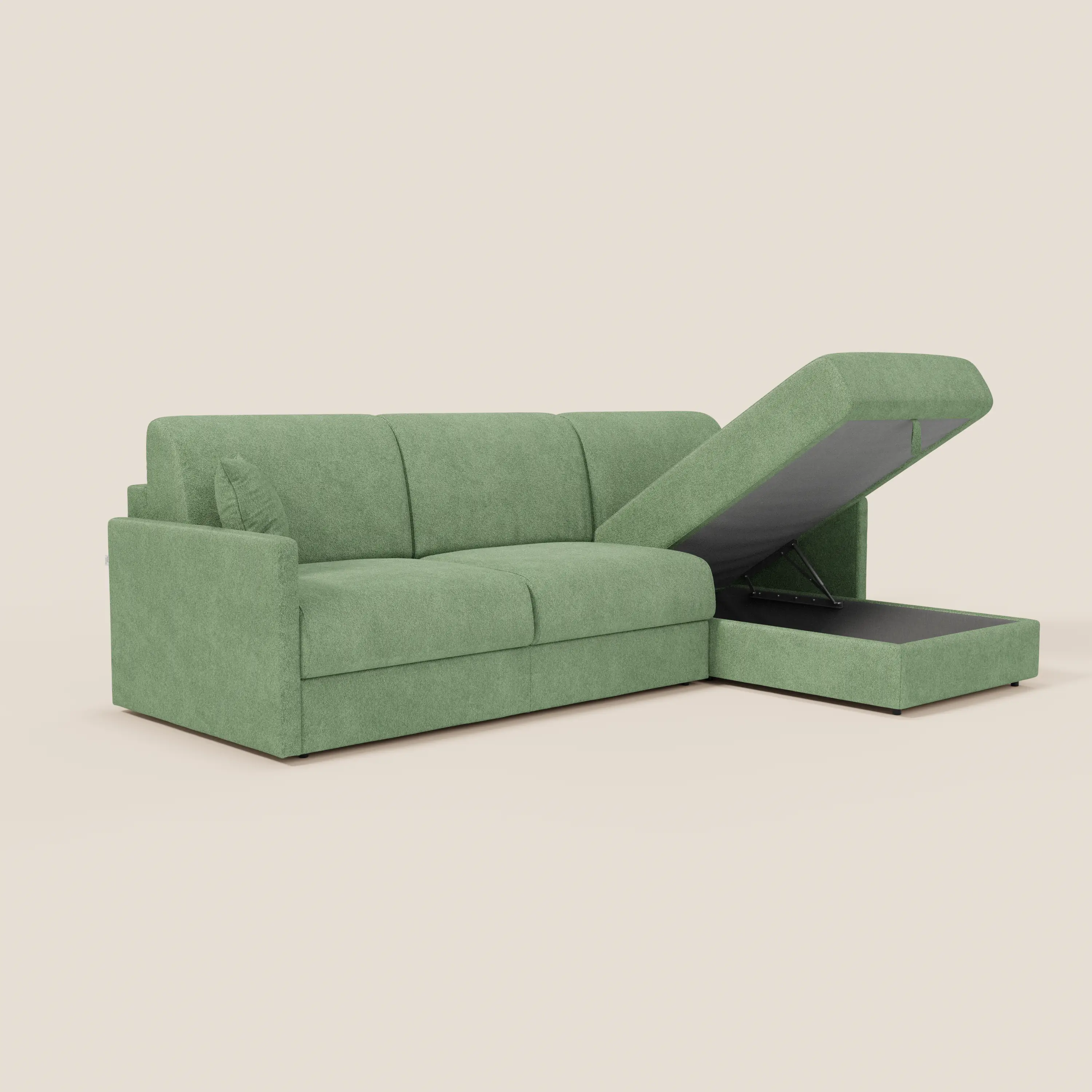 Tommy Canapé convertible avec méridienne coffre - design minimaliste et déhoussable en tissu détachable effet coton T33 - Image 90
