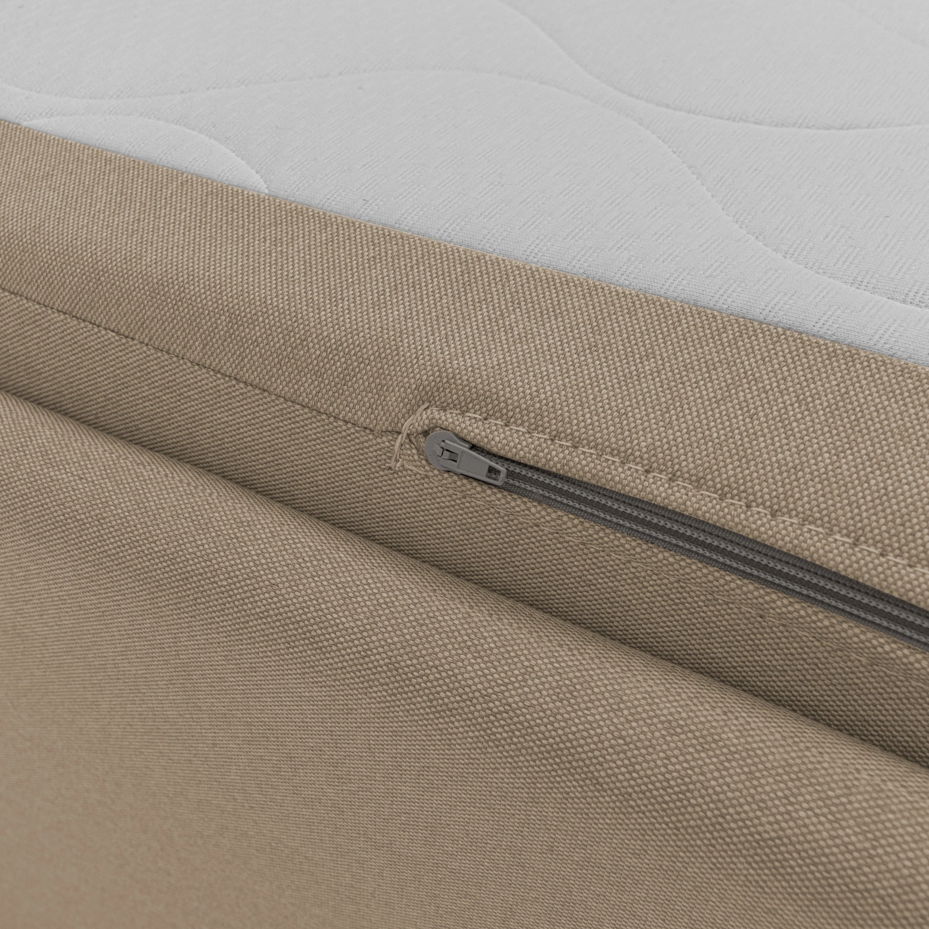 Tortona Canapé duplex avec lits jumeaux et tissu effet coton imperméable T13 beige - Image 8
