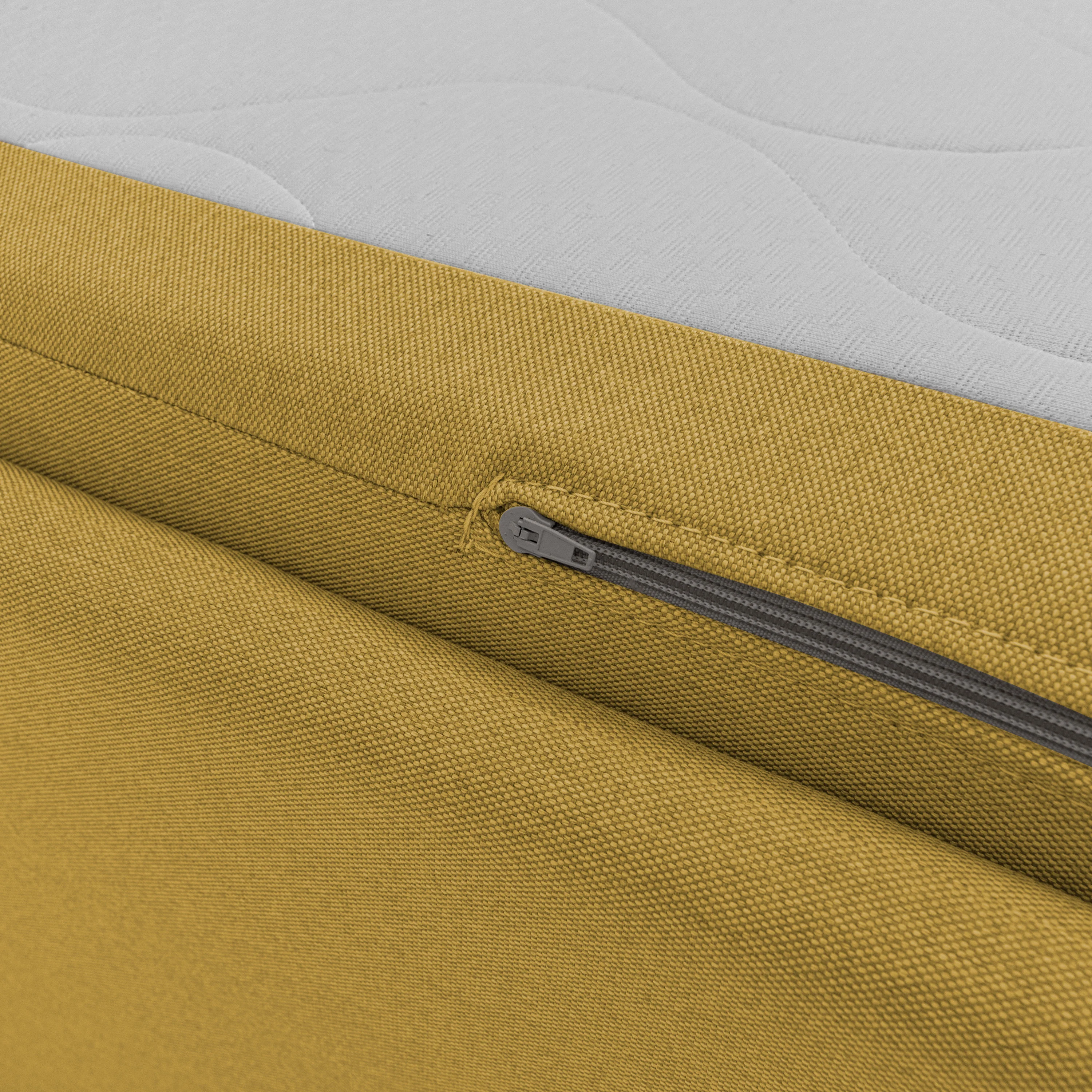 Tortona Canapé duplex avec lits jumeaux et tissu effet coton imperméable T13 jaune - Image 8