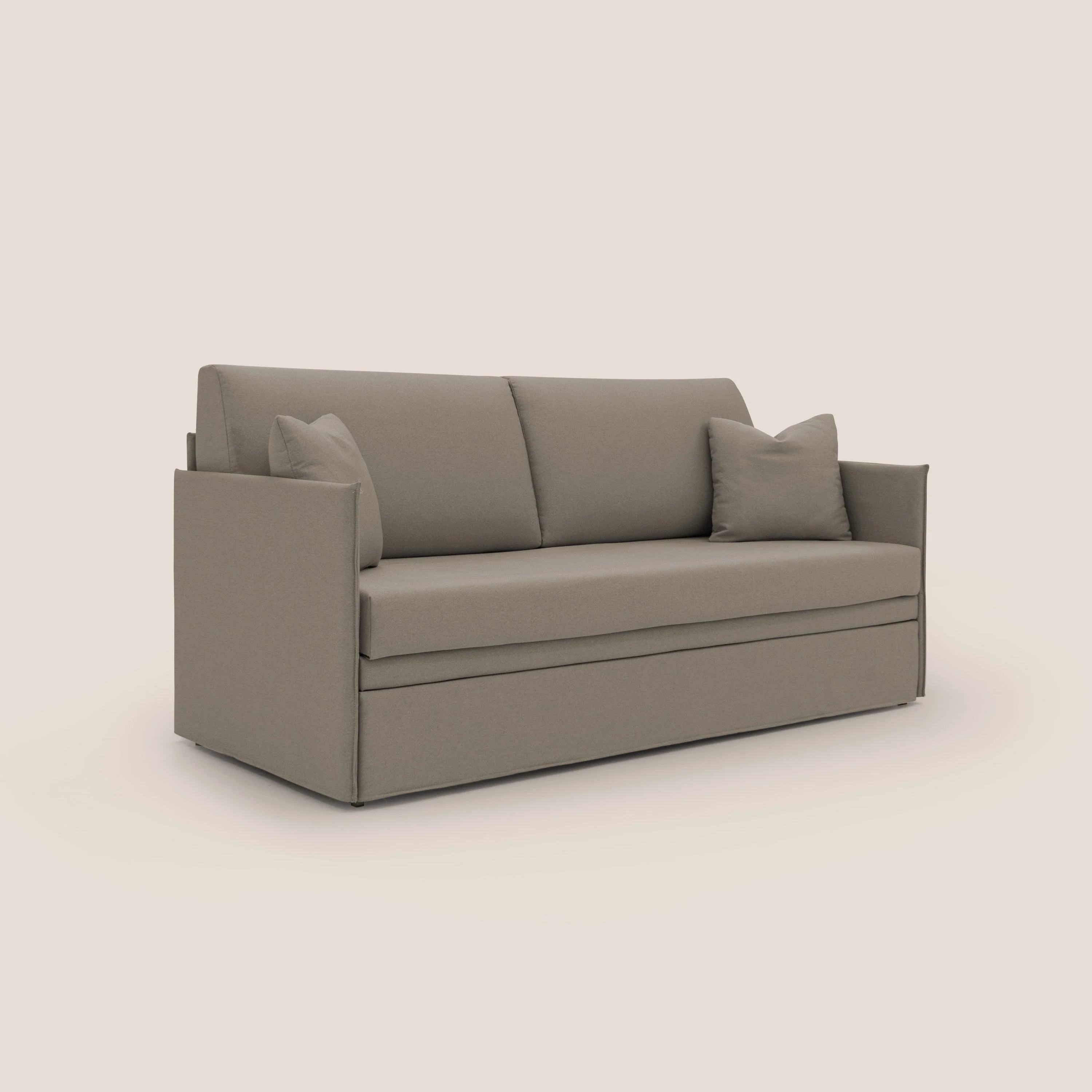 Tortona Canapé duplex avec lits jumeaux et tissu effet coton imperméable T13 Taupe tortora - Image 3