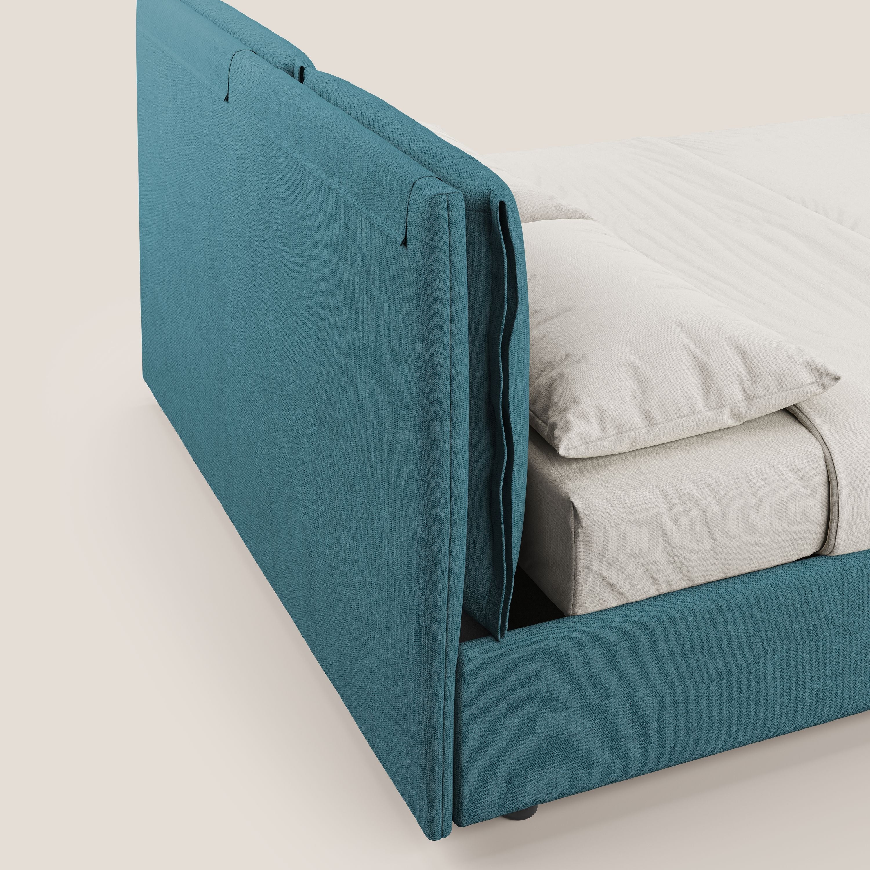 Travis lit coffre avec coussins capitonnés amovibles en tissu imperméable T02 azur - Image 10