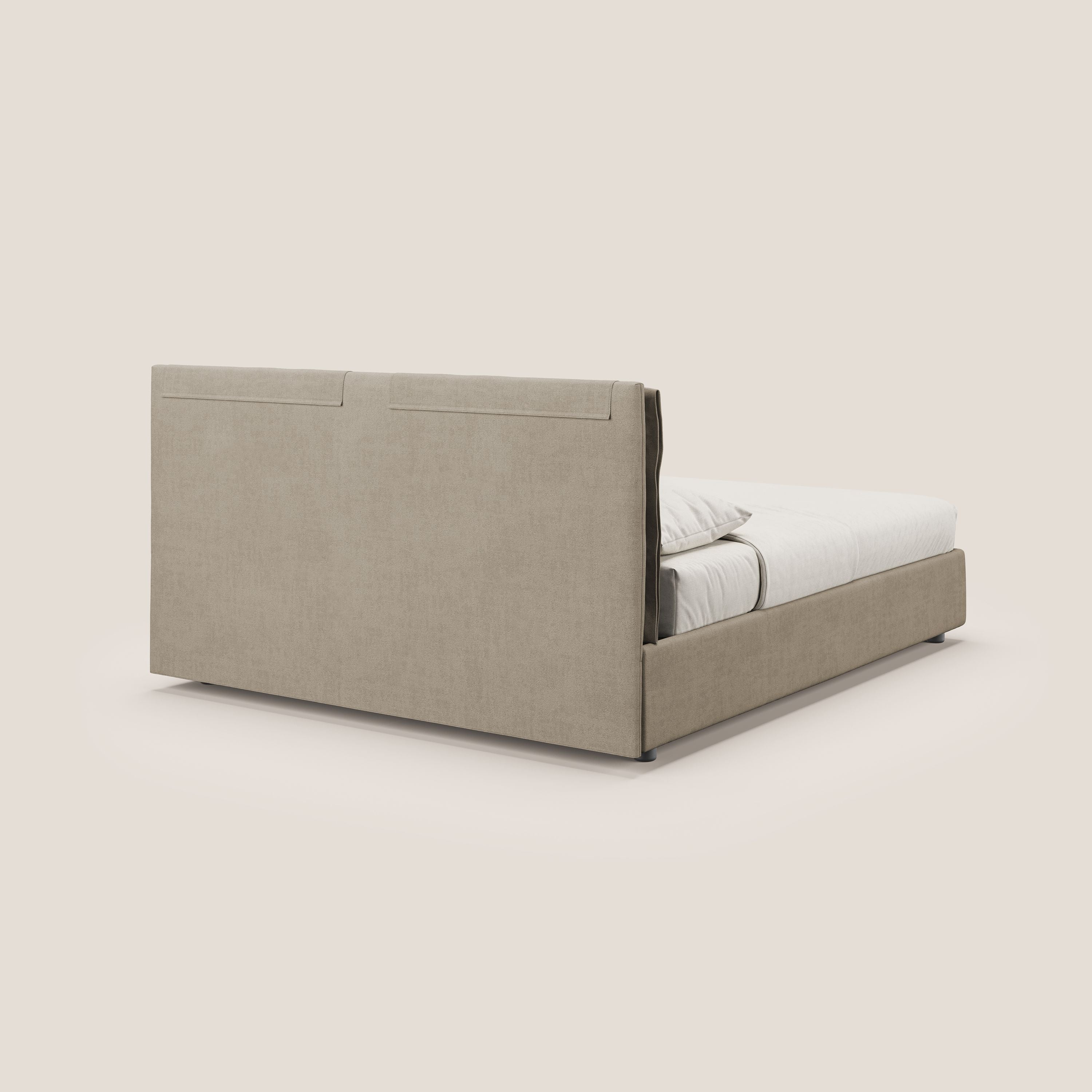 Travis lit coffre avec coussins capitonnés amovibles en tissu imperméable T02 beige - Image 6