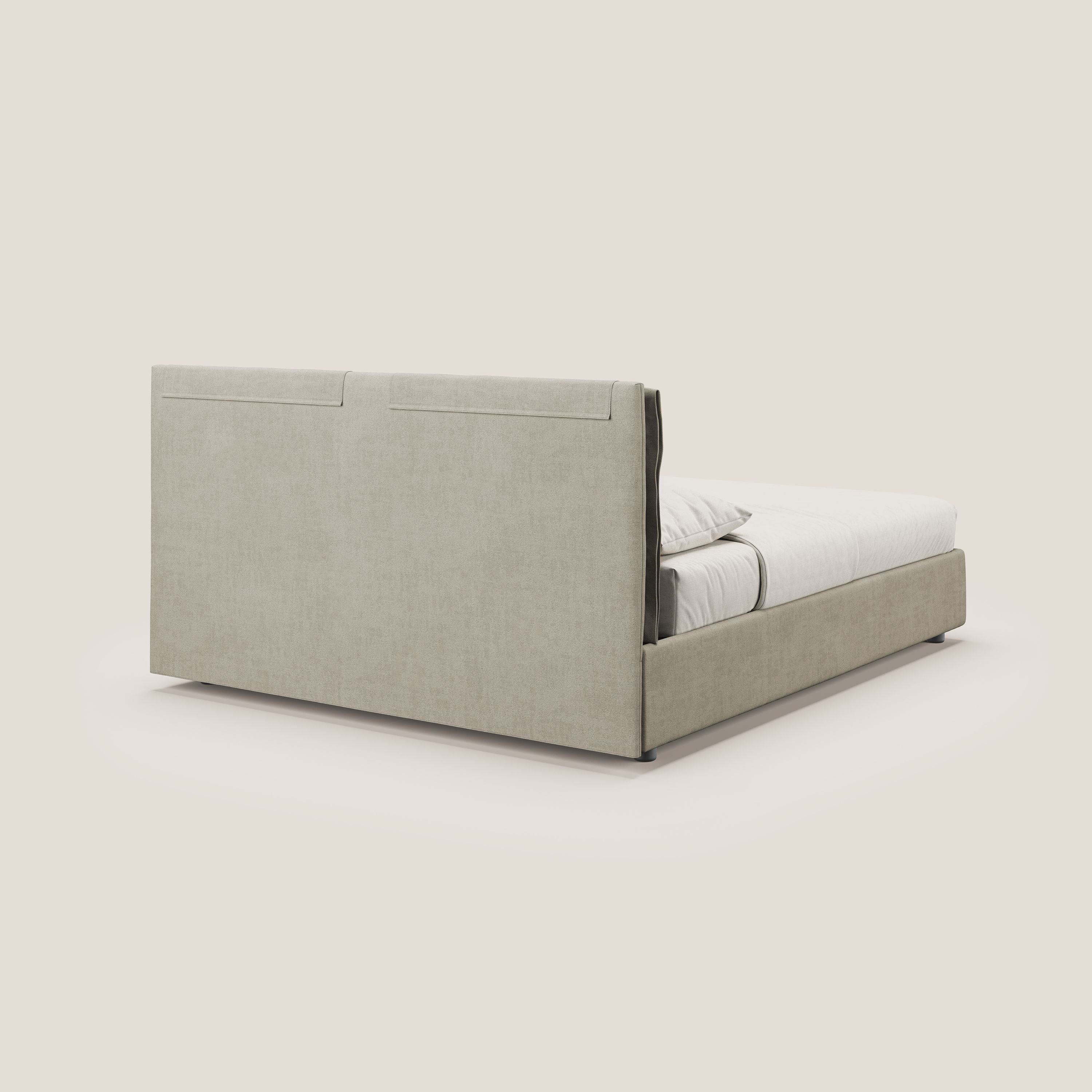 Travis lit coffre avec coussins capitonnés amovibles en tissu imperméable T02 crème - Image 6