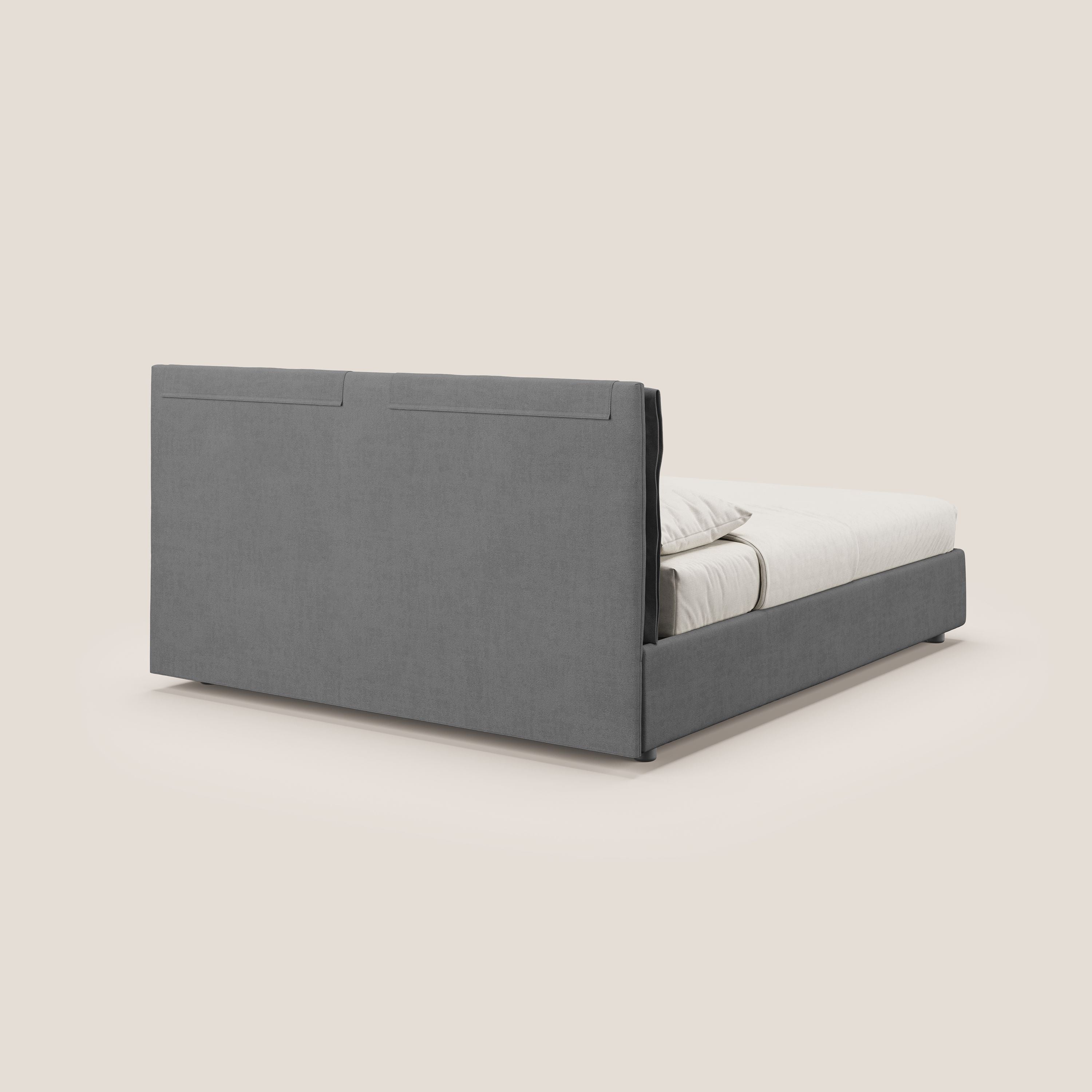 Travis lit coffre avec coussins capitonnés amovibles en tissu imperméable T02 gris - Image 6